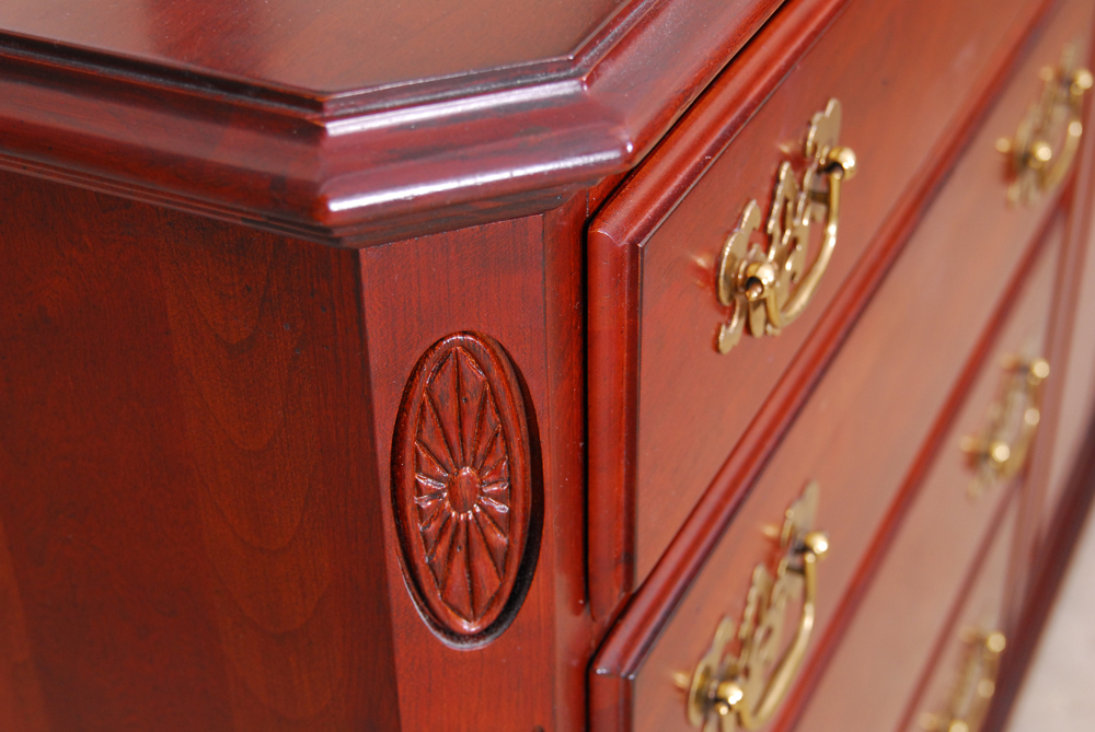 "Georgian Court" Chest of Drawers with Mirror by Ethan Allen