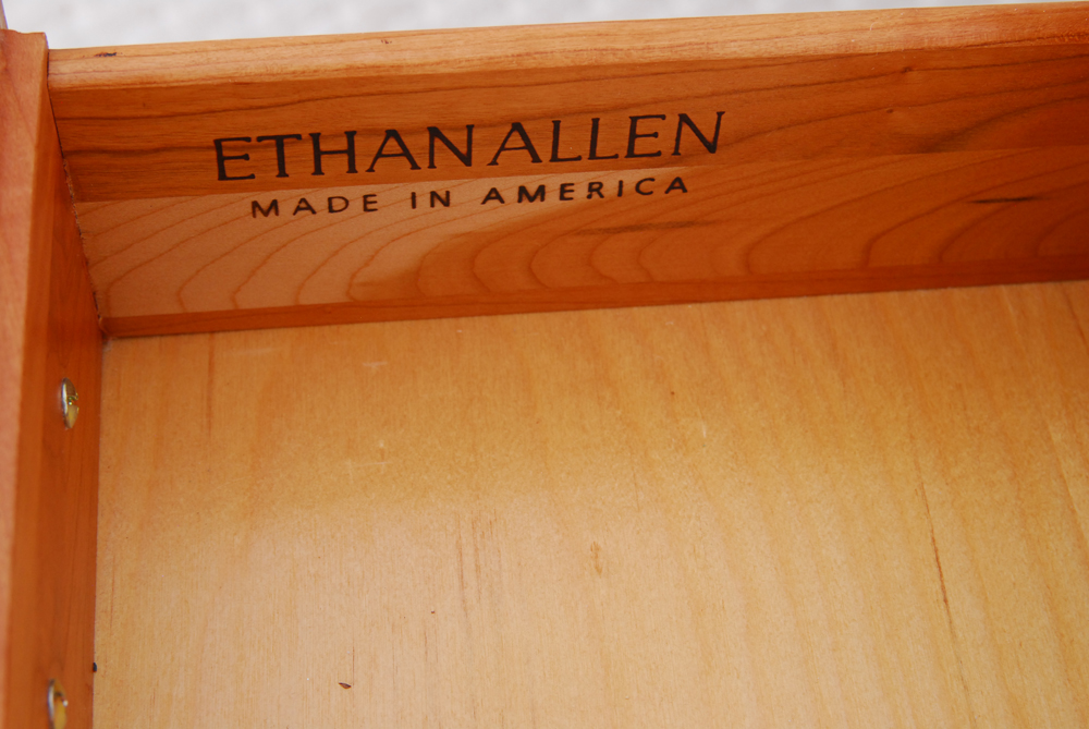 "Georgian Court" Chest of Drawers with Mirror by Ethan Allen