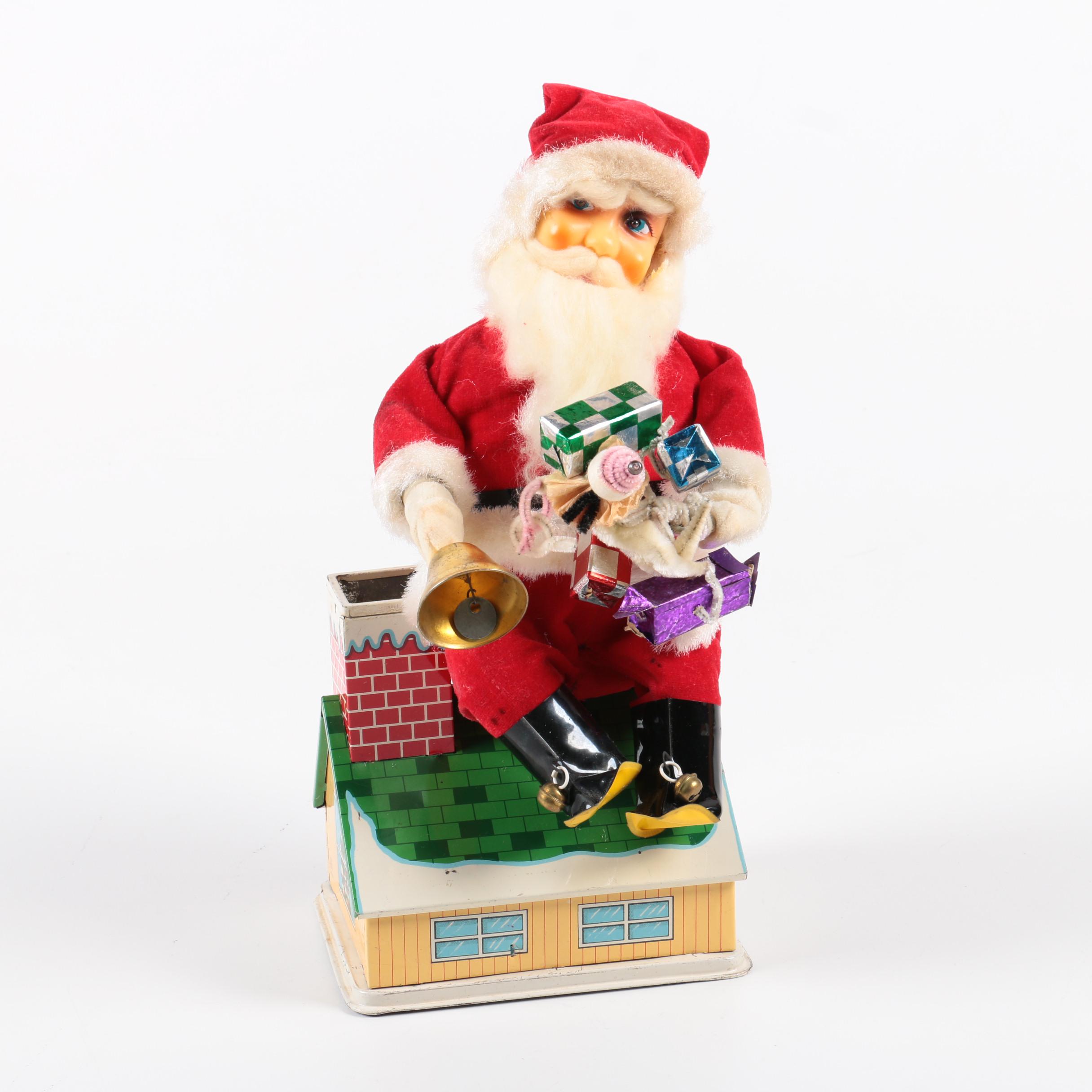 Vintage Animated Santa Bank