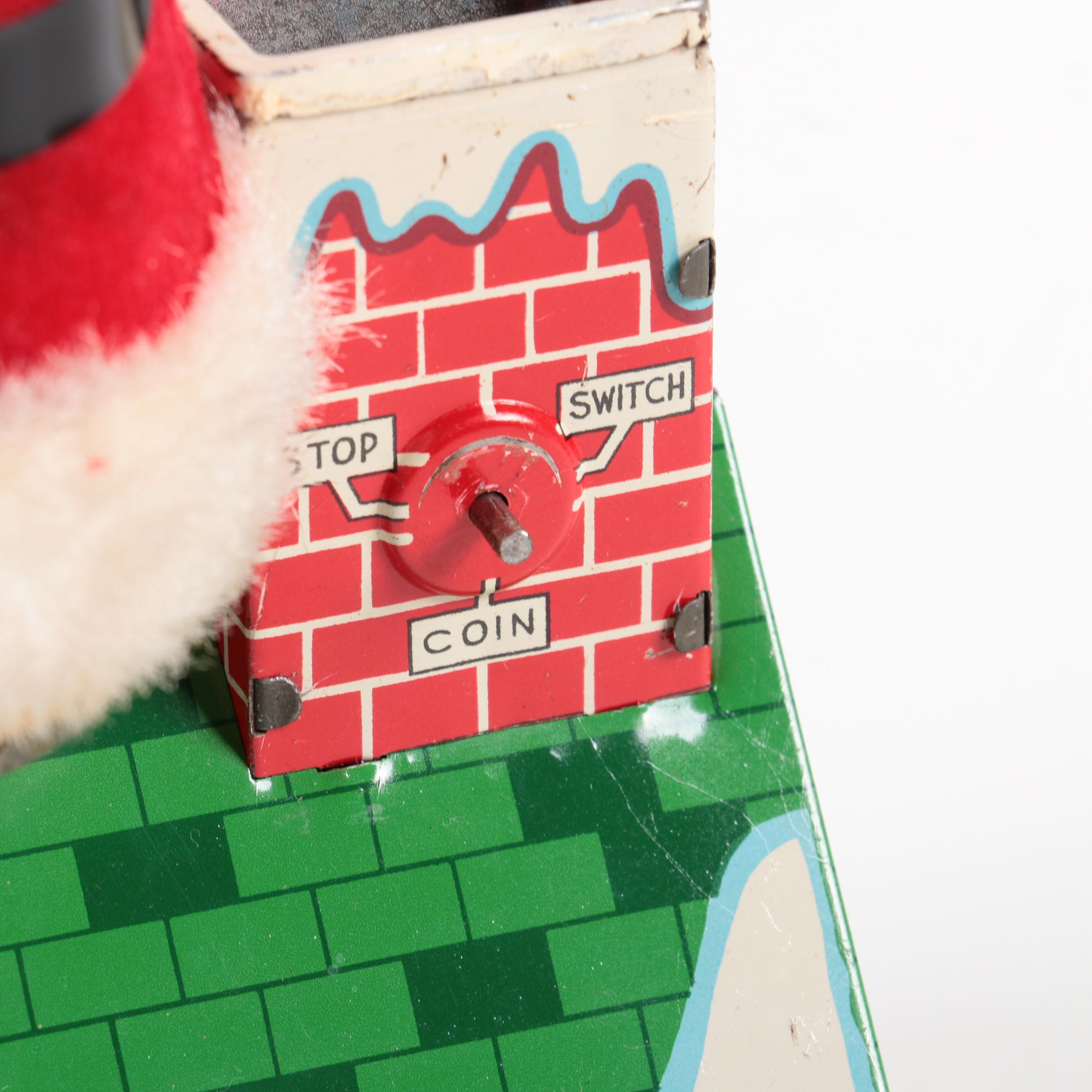 Vintage Animated Santa Bank