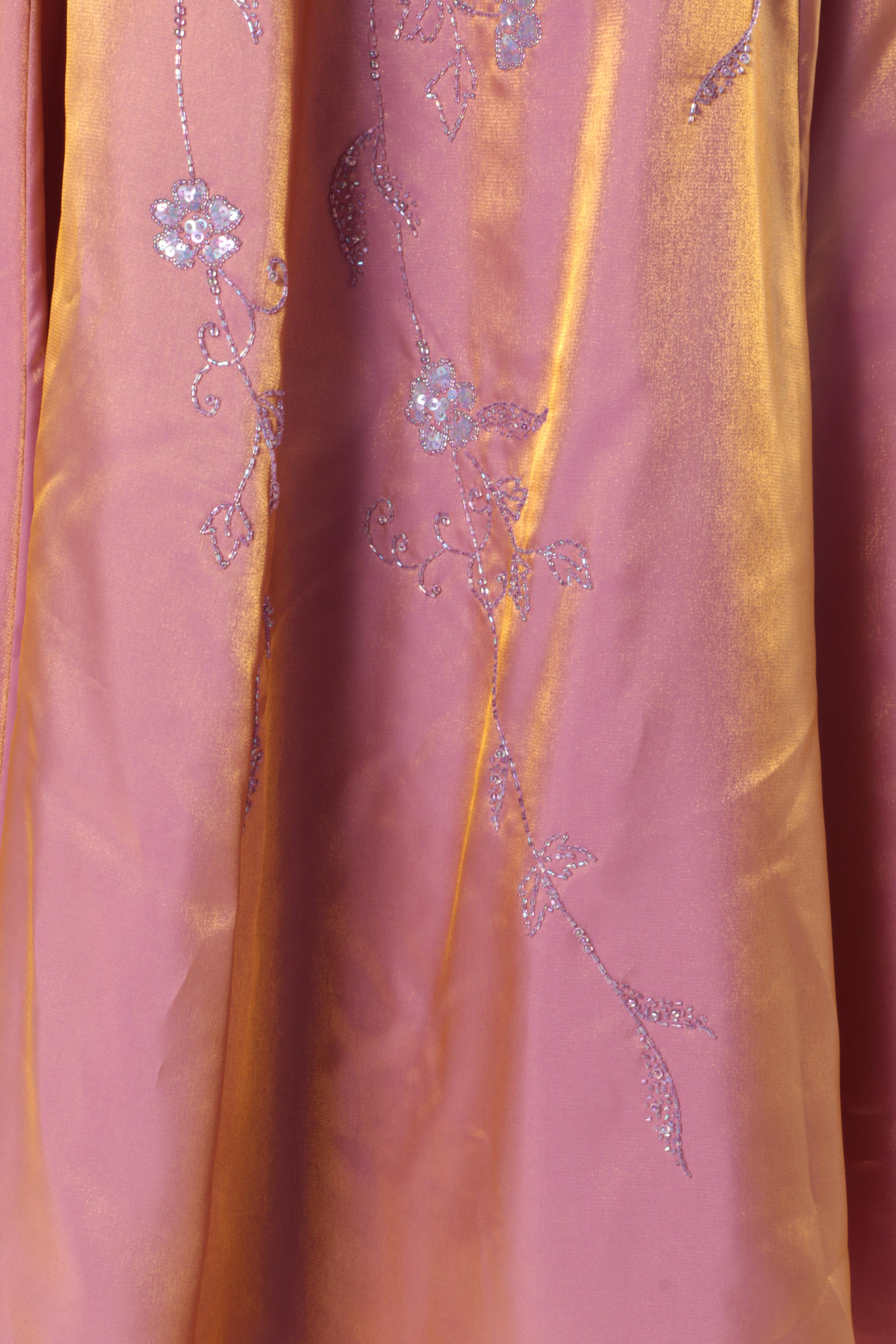 Sean Collection Beaded Strapless Formal Dress