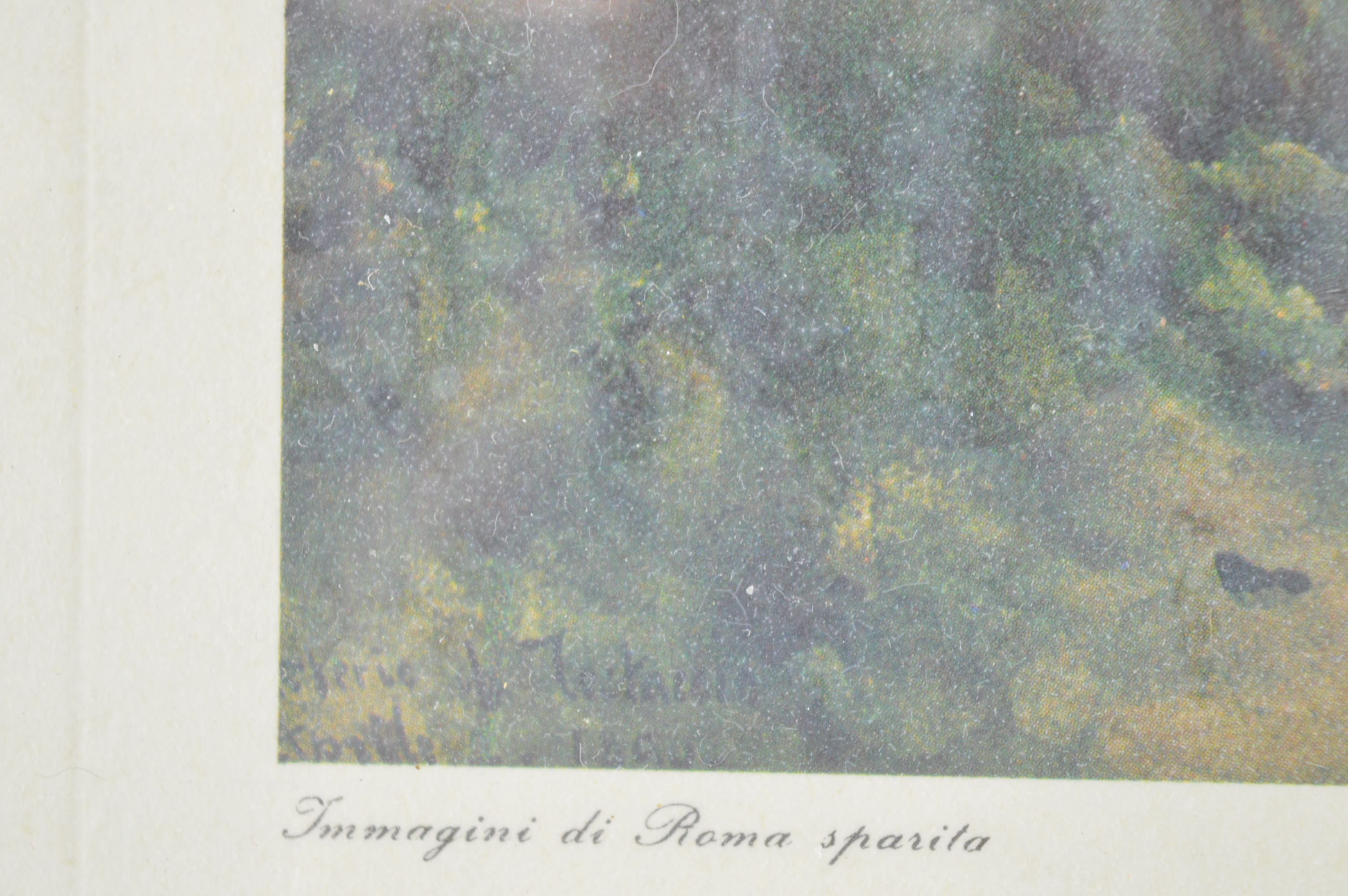 Offset Lithograph After Ettore Roesler Franz "Osterie di Testaccio"