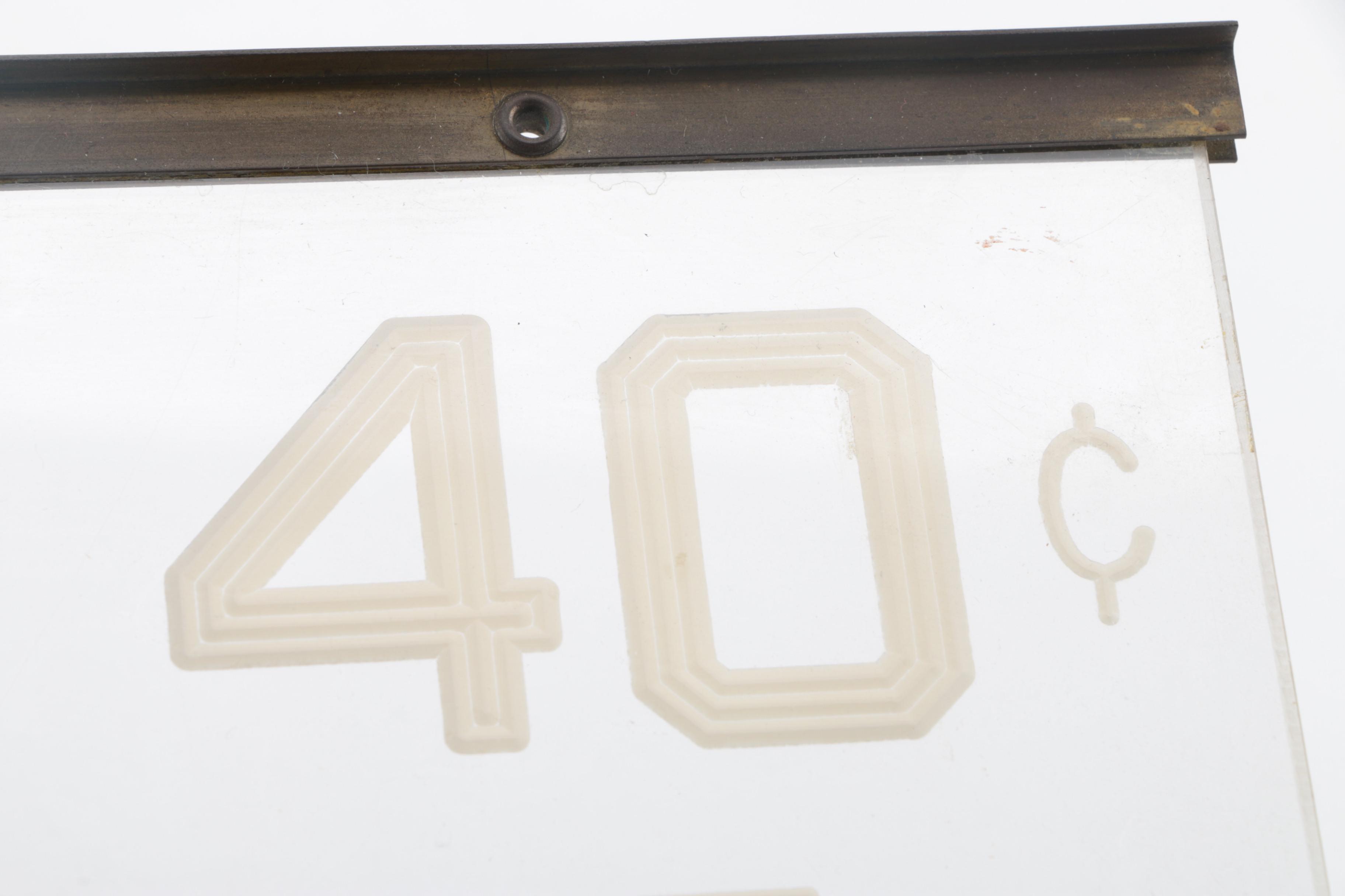 Vintage Plastic Pricing Sign