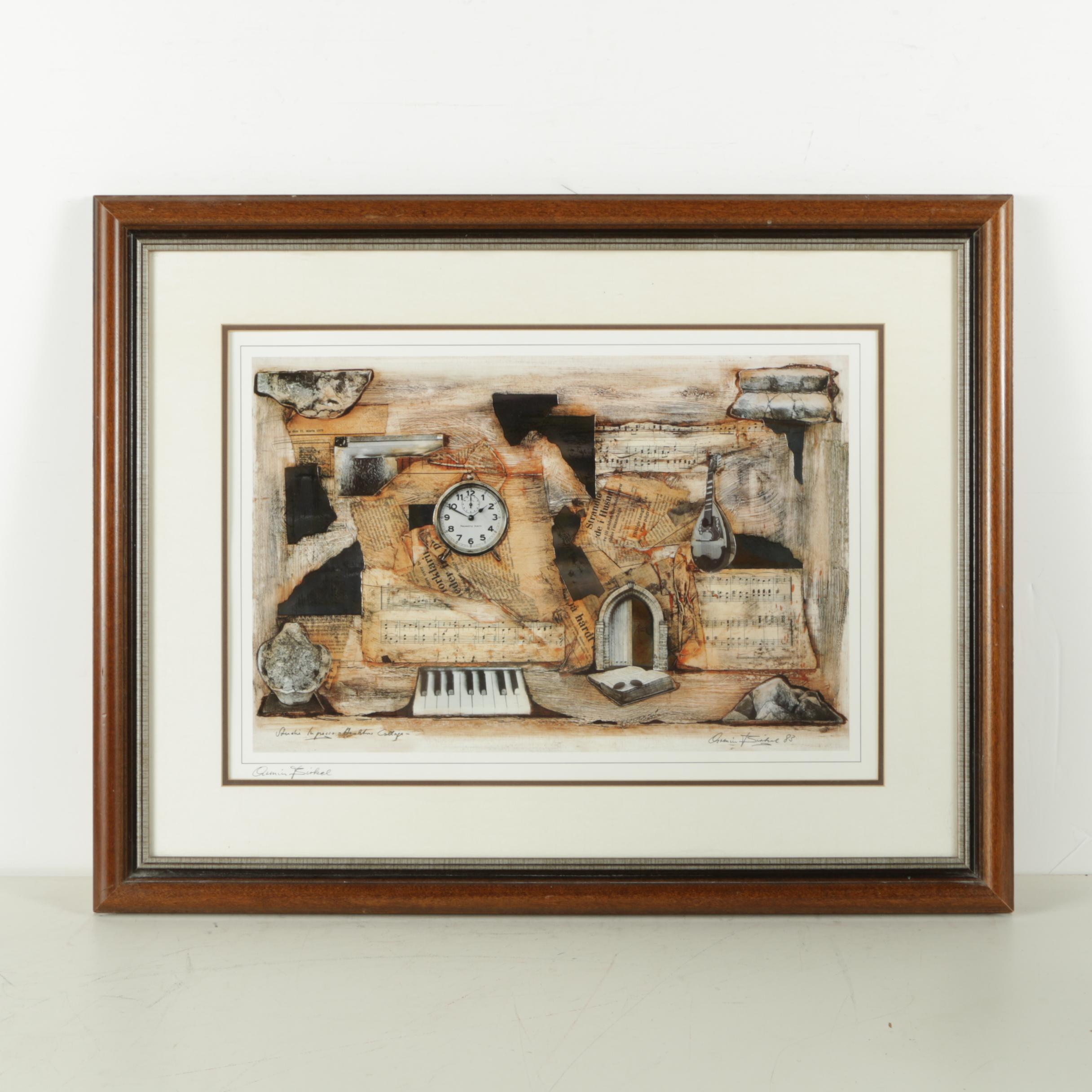 Armin Birkel Lithograph on Paper "Ingresso"