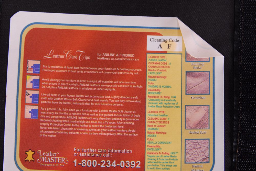 Blue Leather Recliner By Bradington Young