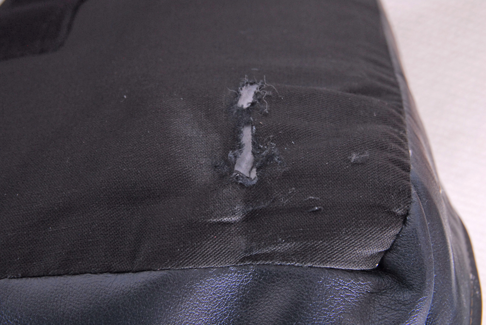 Blue Leather Recliner By Bradington Young