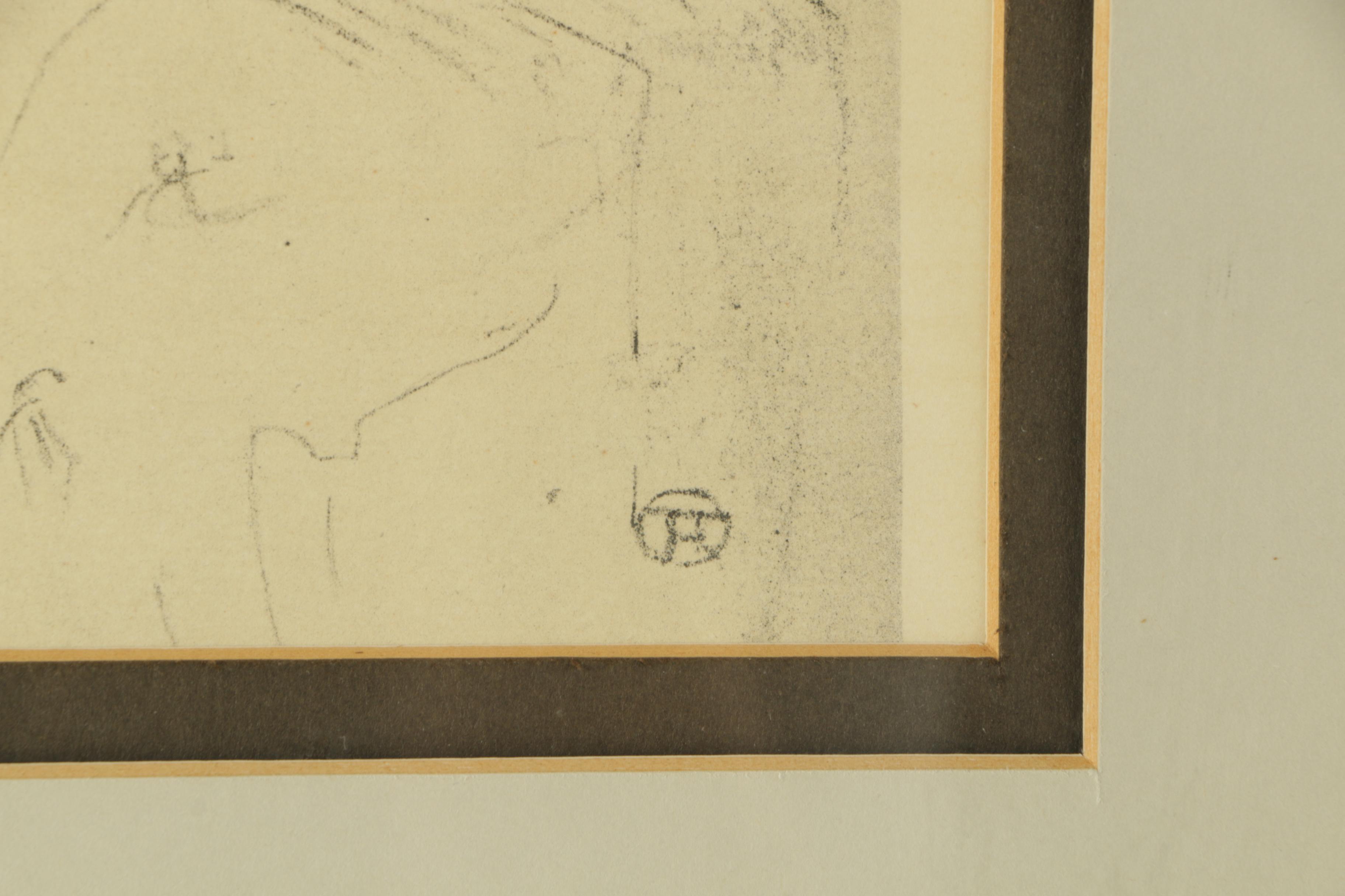 Lithograph After Henri Toulouse-Lautrec "Yvette Guilbert, 'Chanson Ancienne'"