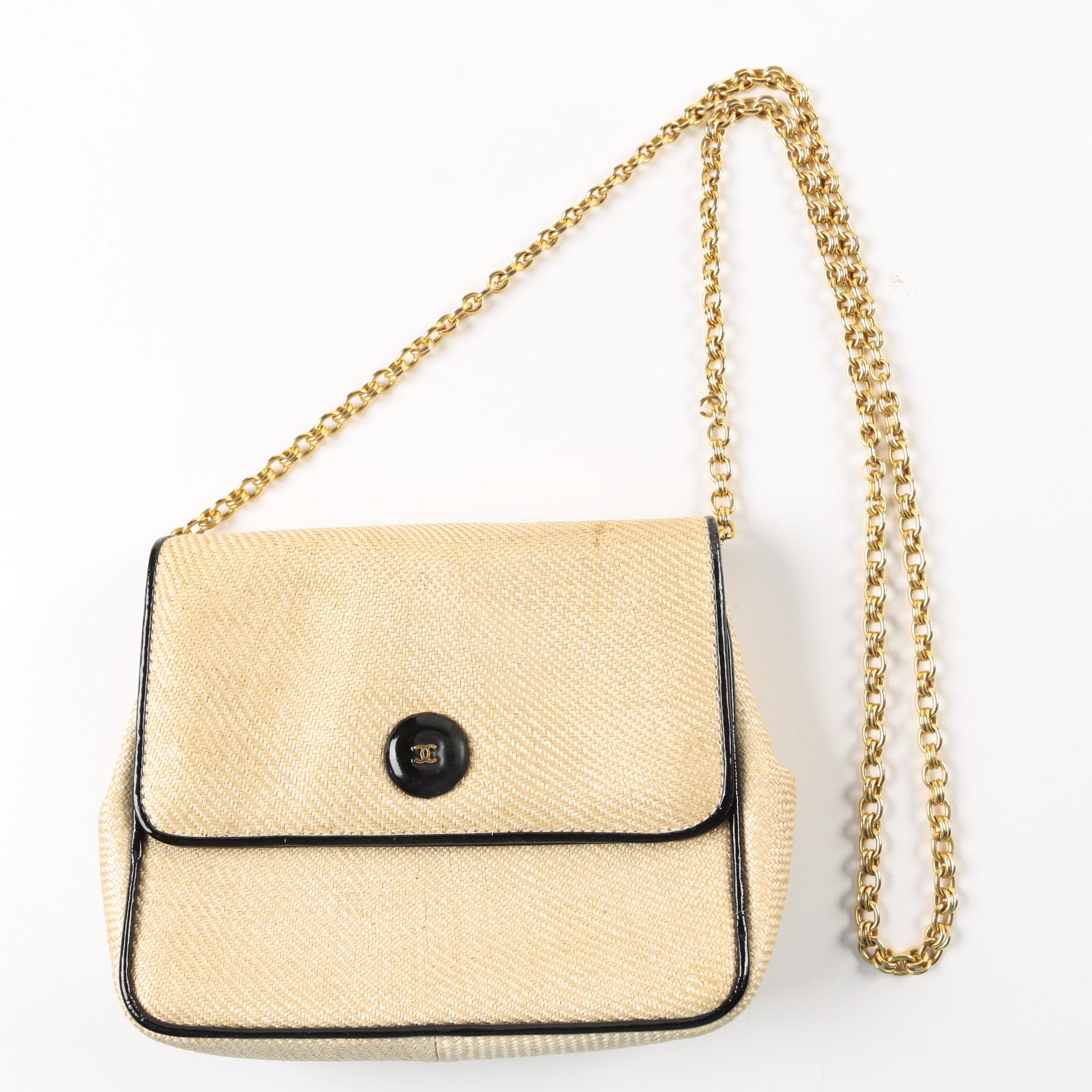 Chanel Raffia Shoulder Bag