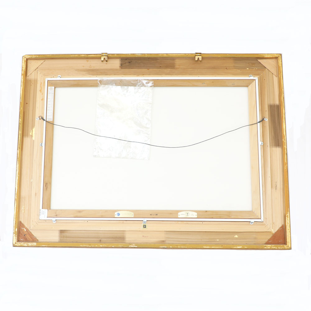 Giclee Print on Canvas After Thomas Kinkade "Clocktower Cottage"