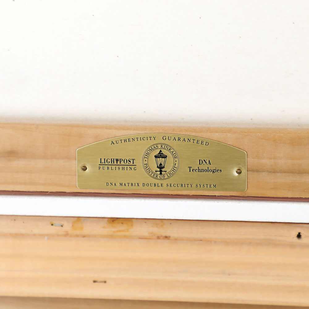 Giclee Print on Canvas After Thomas Kinkade "Clocktower Cottage"