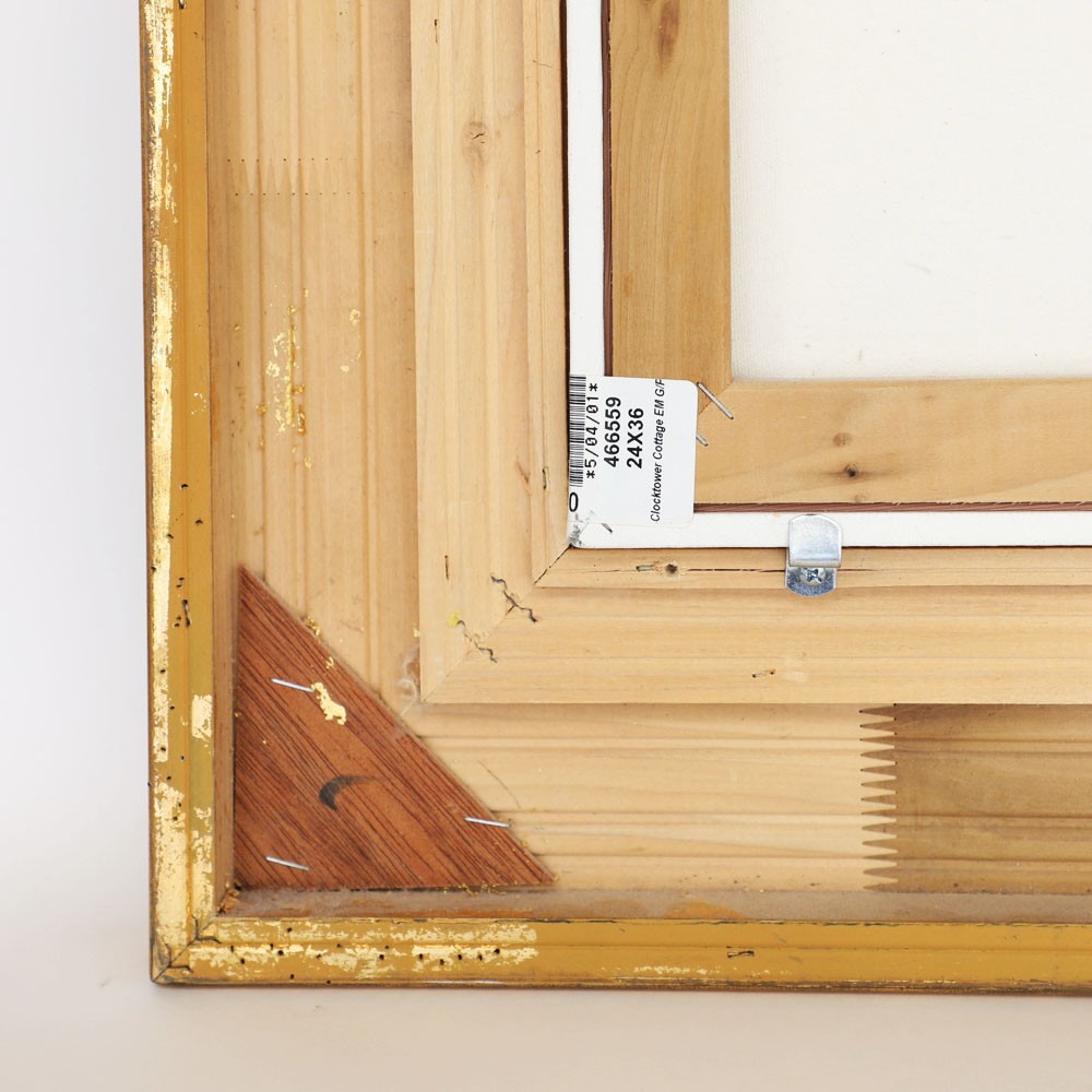 Giclee Print on Canvas After Thomas Kinkade "Clocktower Cottage"