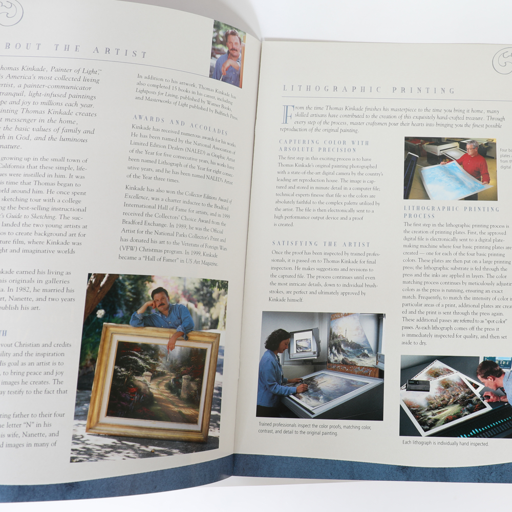 Giclee Print on Canvas After Thomas Kinkade "Clocktower Cottage"