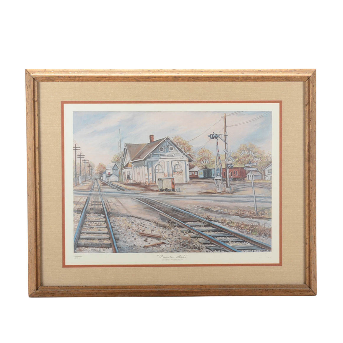 Evelyn Steinkuhl Signed Limited Edition Offset Lithgoraph "Princeton Rails"