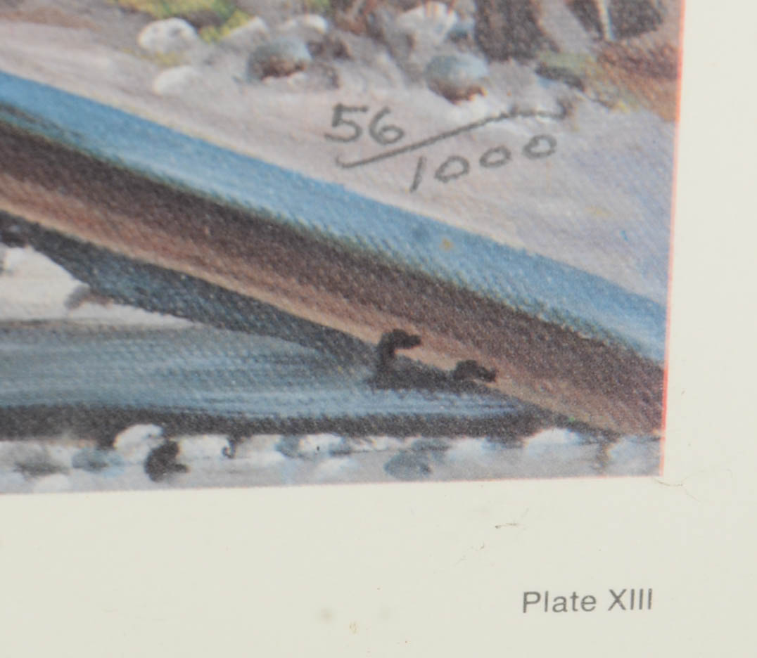 Evelyn Steinkuhl Signed Limited Edition Offset Lithgoraph "Princeton Rails"