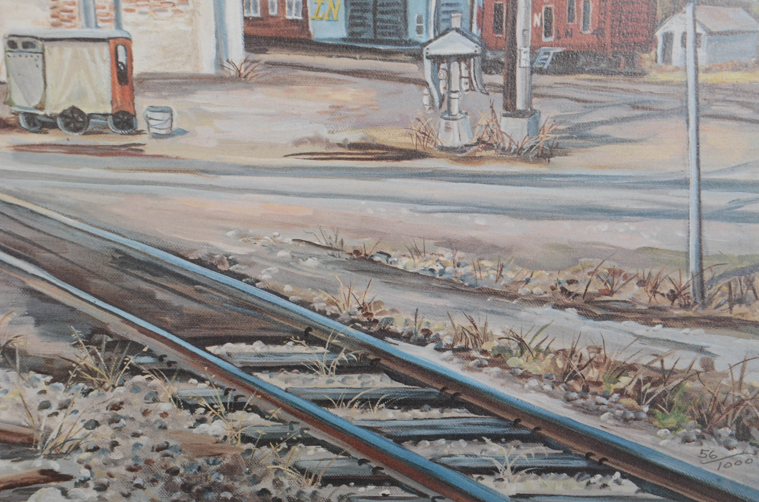 Evelyn Steinkuhl Signed Limited Edition Offset Lithgoraph "Princeton Rails"