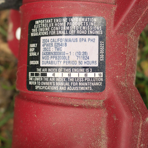 Selection of Gas Powered Yard Tools