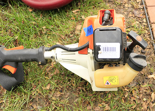 Selection of Gas Powered Yard Tools