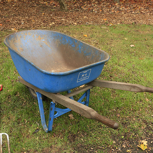 Garden Tools with Wheelbarrow