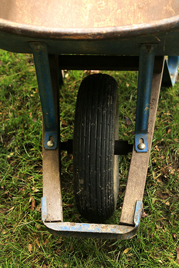 Garden Tools with Wheelbarrow
