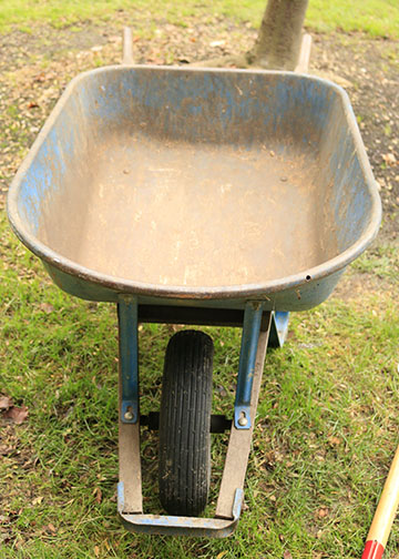 Garden Tools with Wheelbarrow