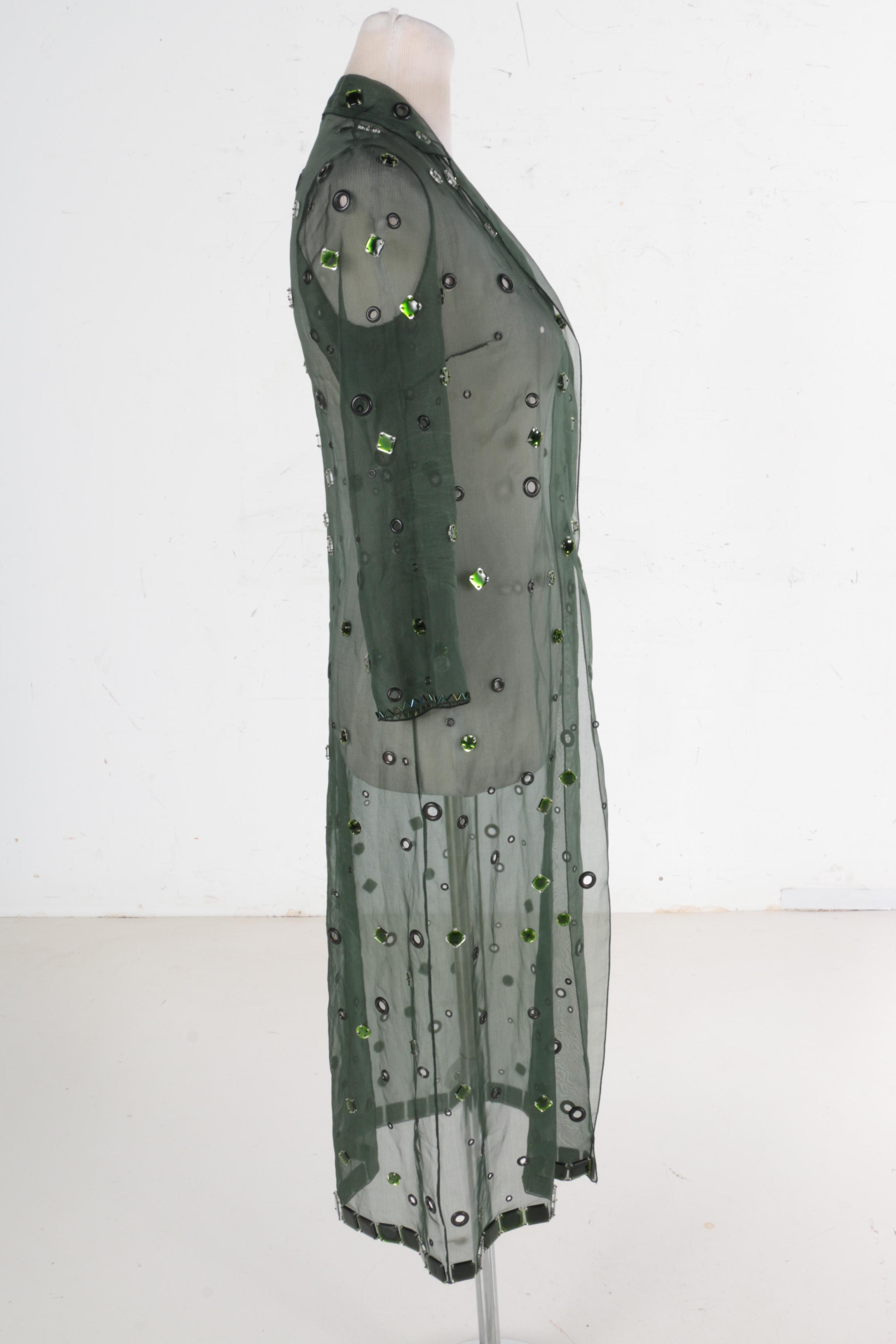 Prada Sheer Embellished Jacket