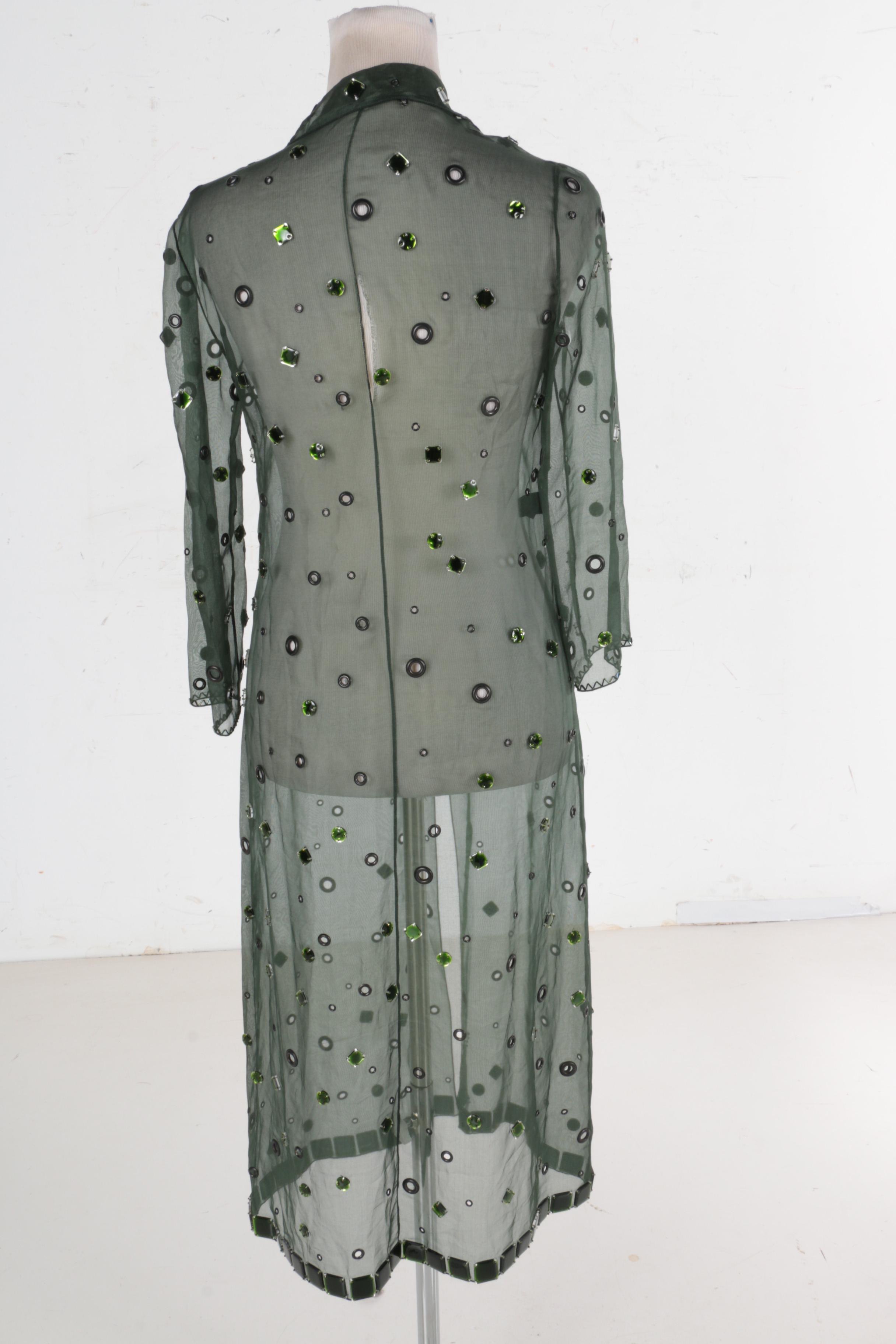 Prada Sheer Embellished Jacket