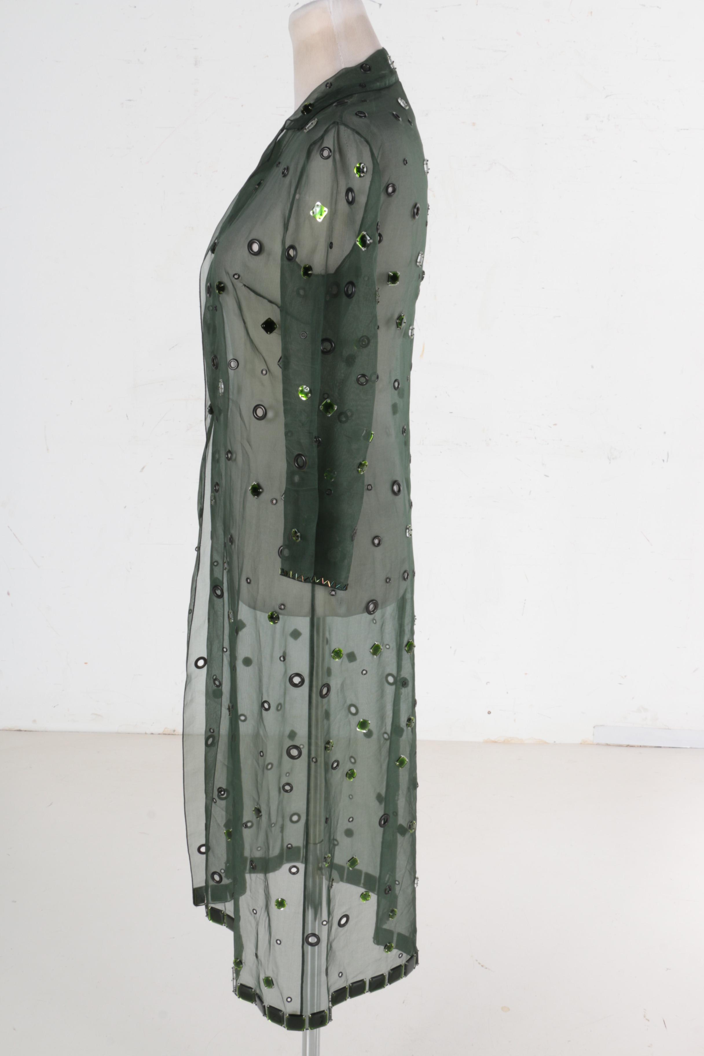 Prada Sheer Embellished Jacket