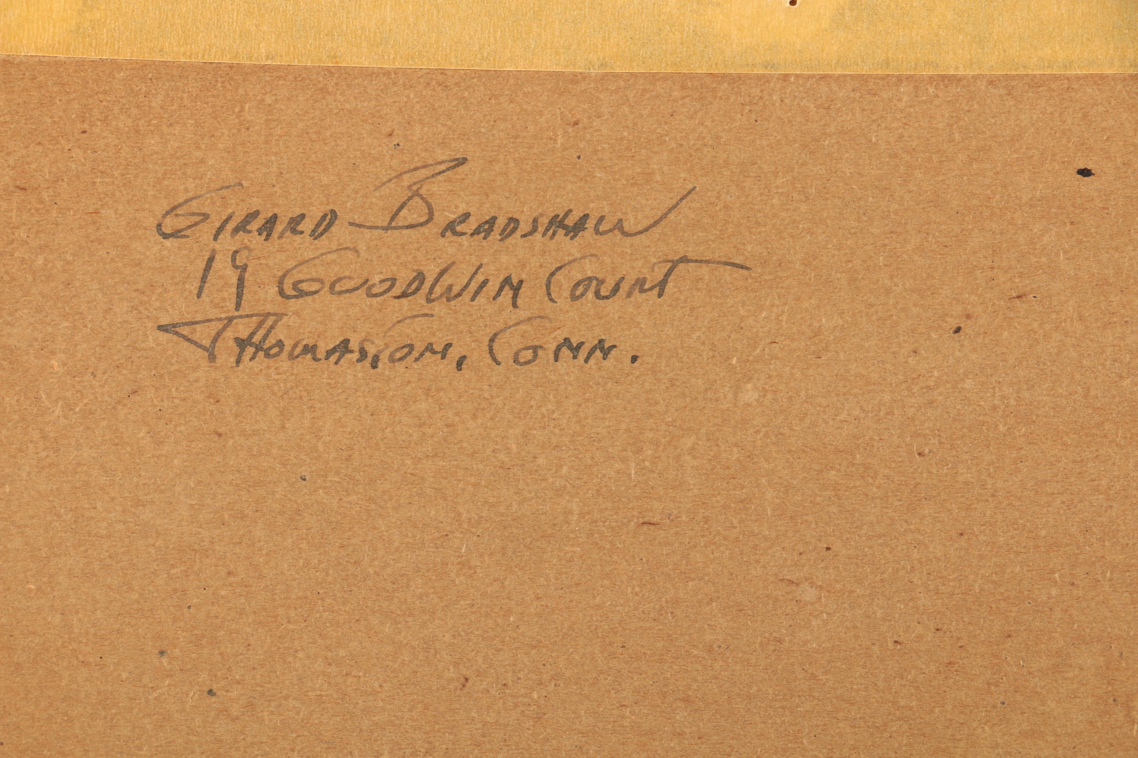 Girard Bradshaw Watercolor "Winter Brook"