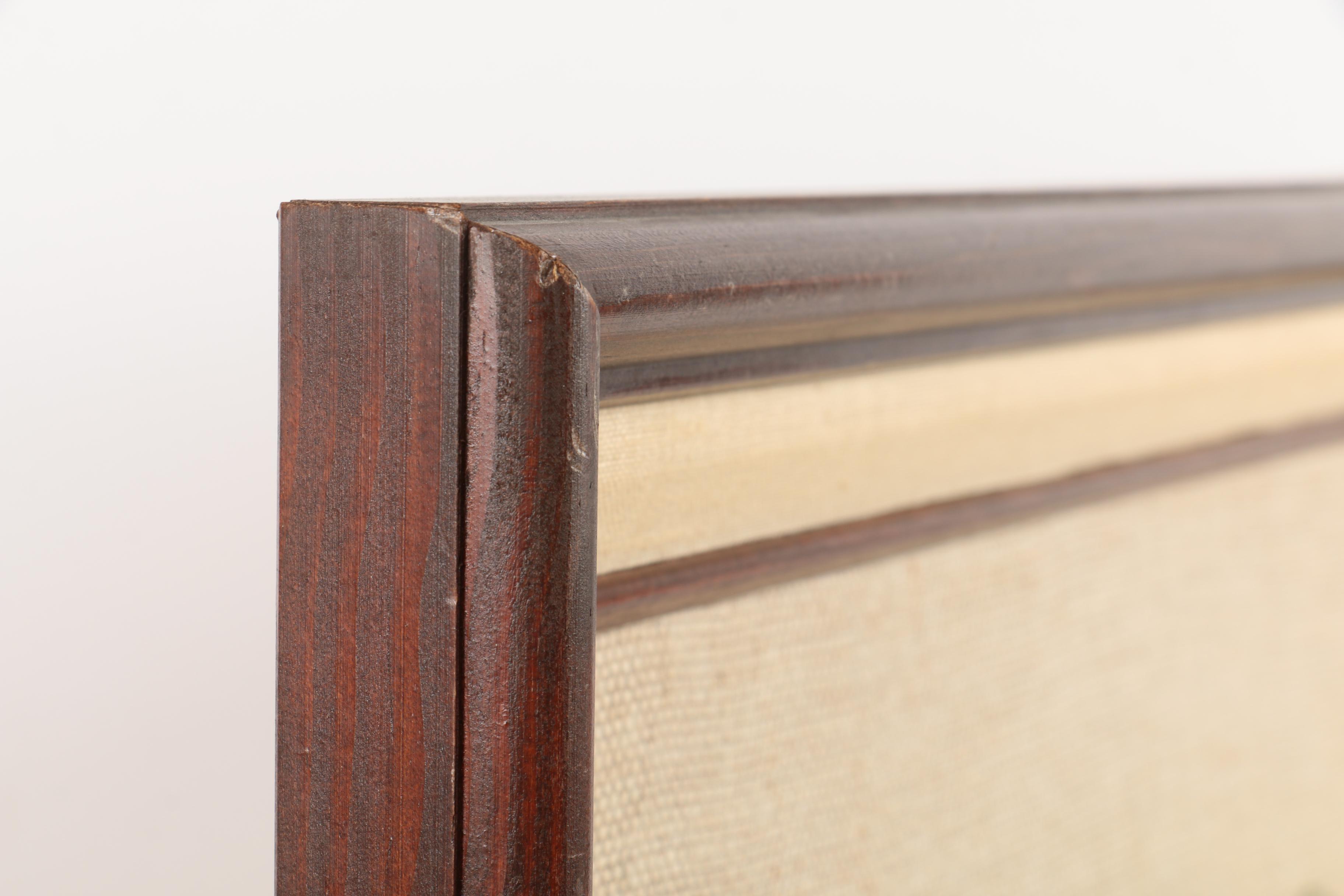 Crewel Embroidery of a Blossoming Weeping Cherry