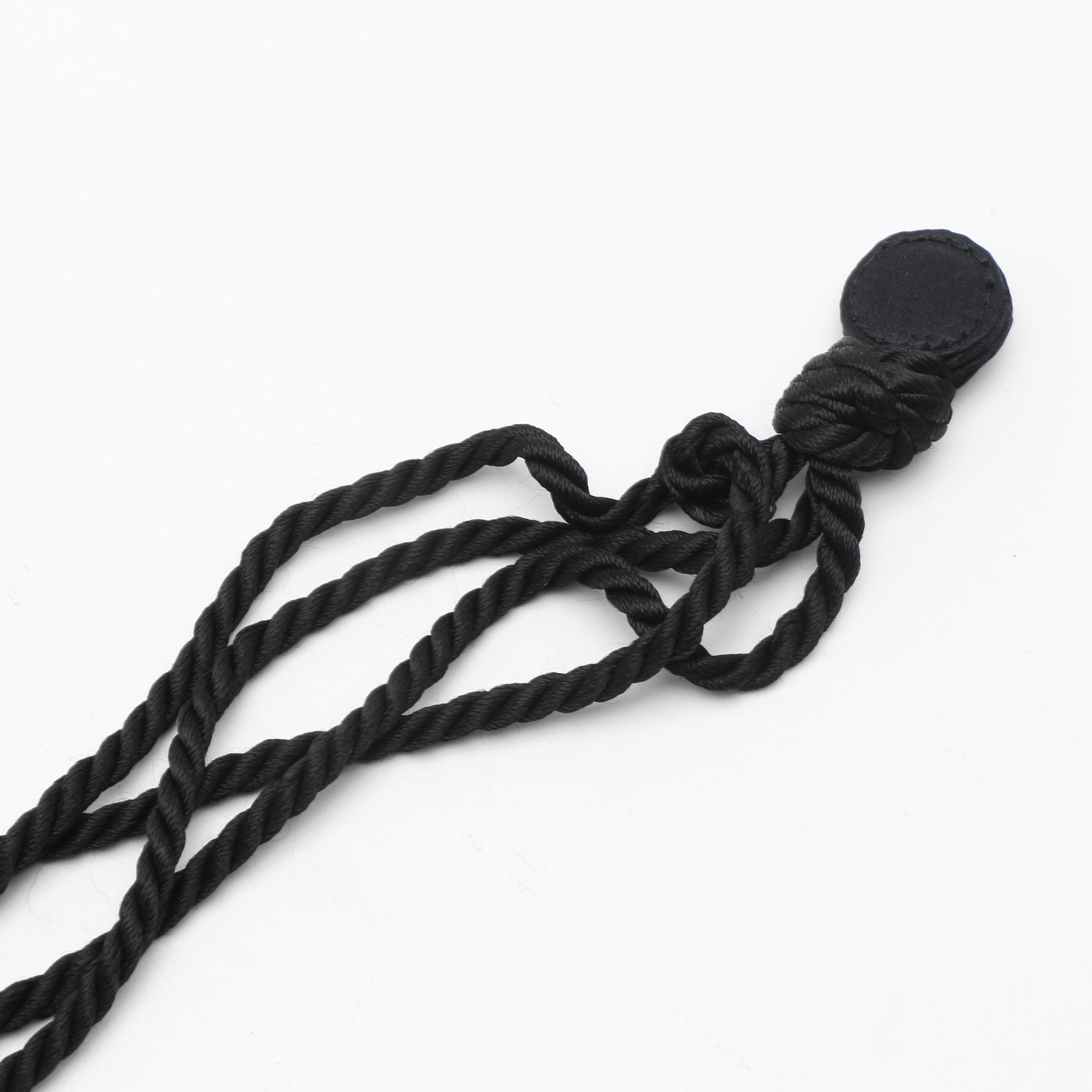 Bottega Veneta Woven Black Satin Evening Bag