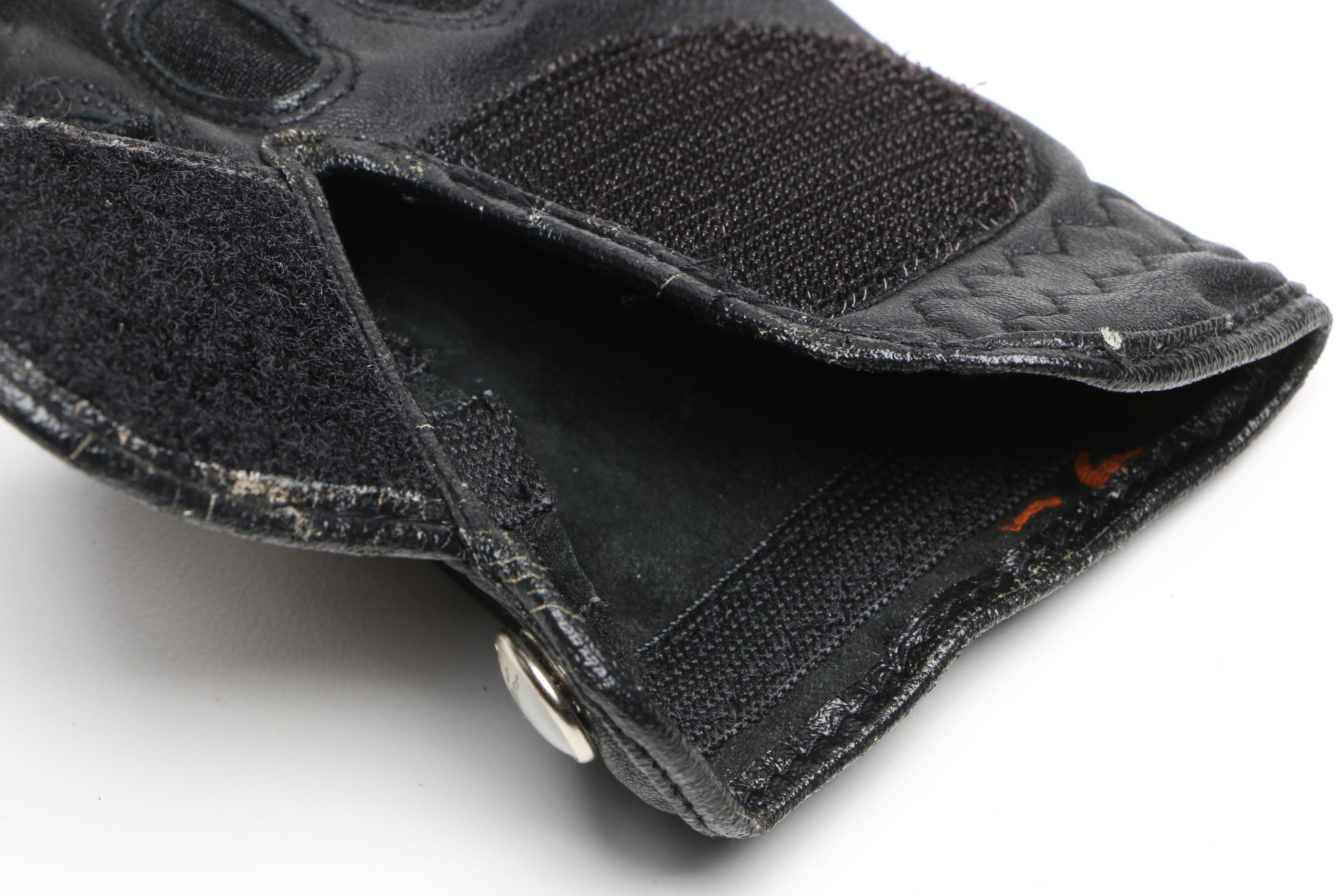 Women's Burberry Left Black Leather Golf Glove