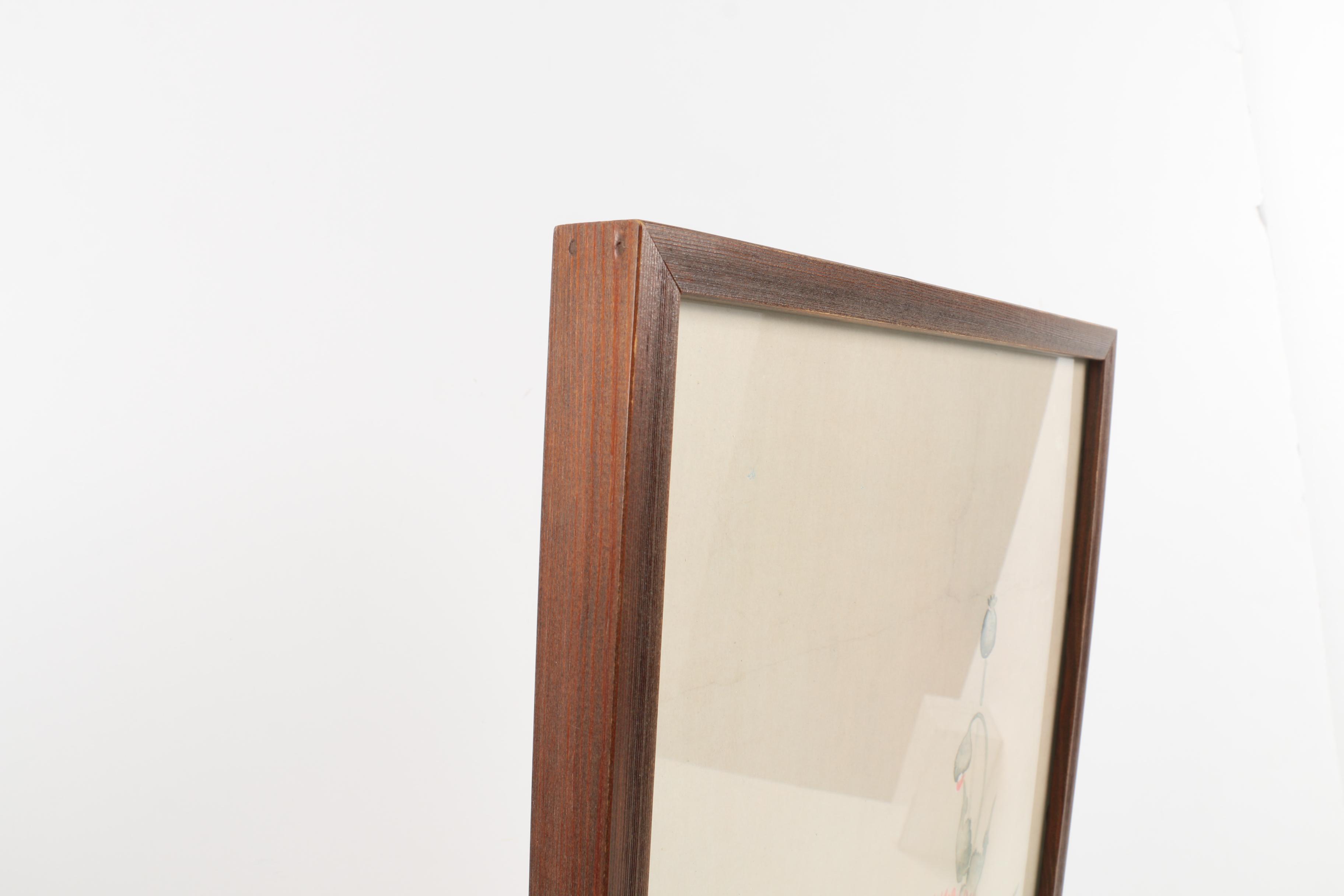 Offset Lithograph After Tawaraya Sōtatsu "Red and White Poppies"