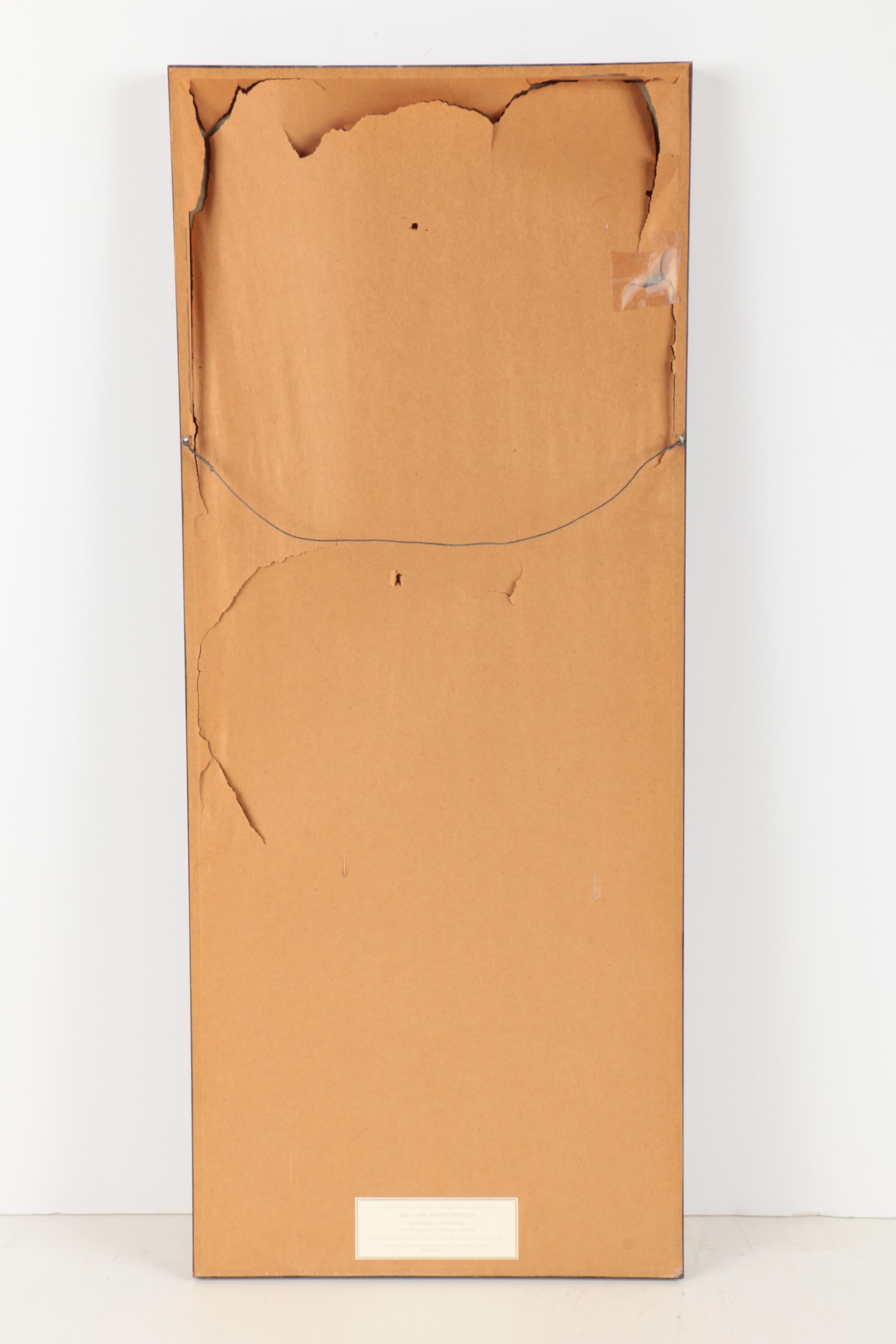 Offset Lithograph After Tawaraya Sōtatsu "Red and White Poppies"