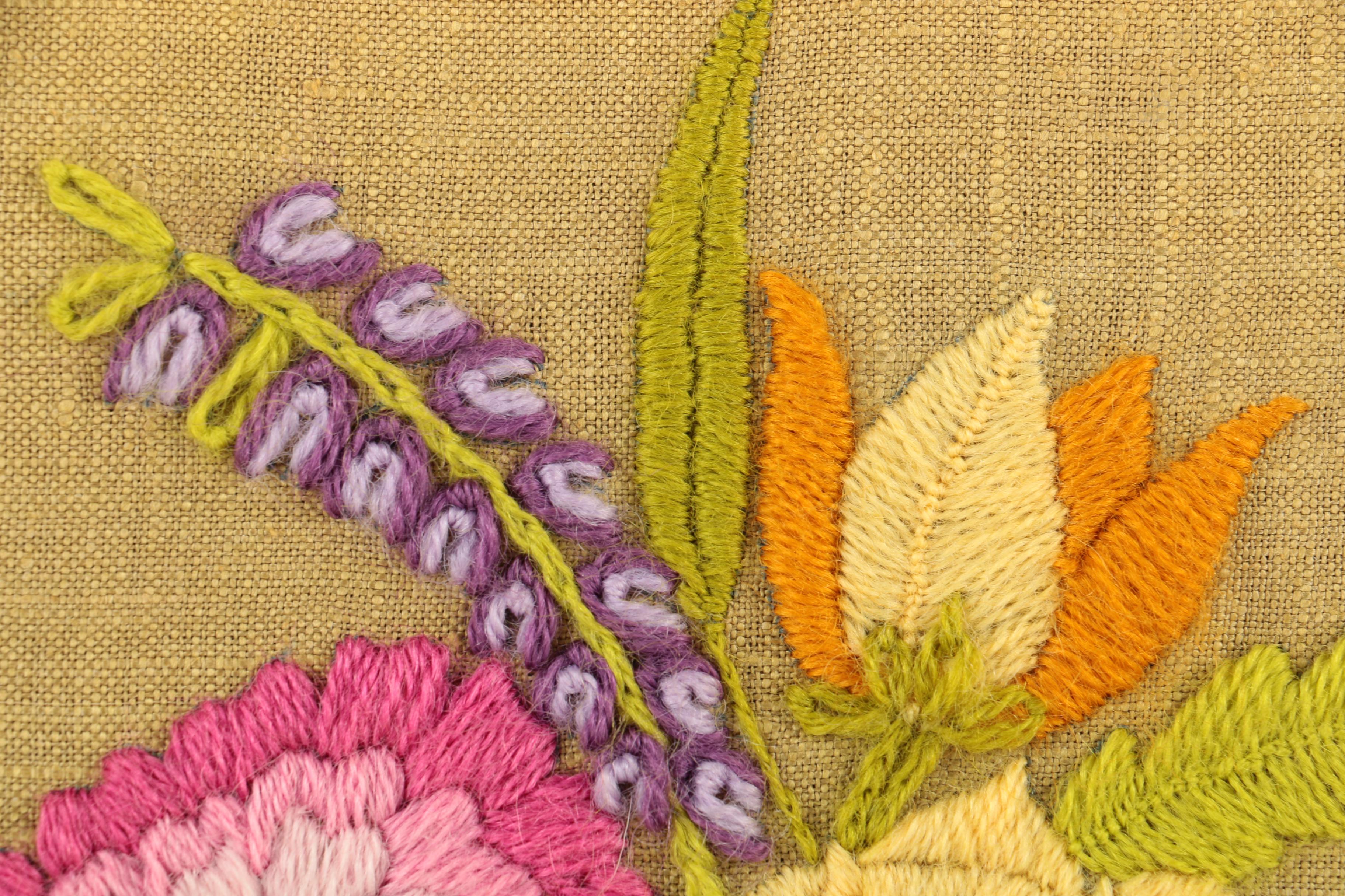Embroidery of Bouquet of Flowers