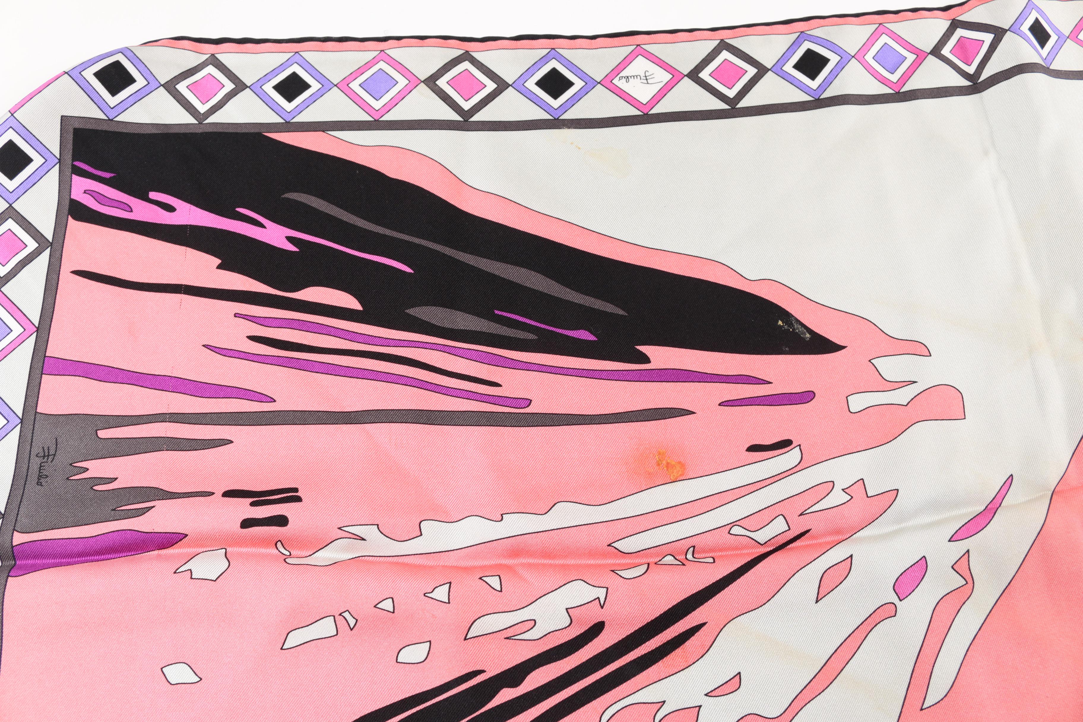Vintage Emilio Pucci Silk Scarf
