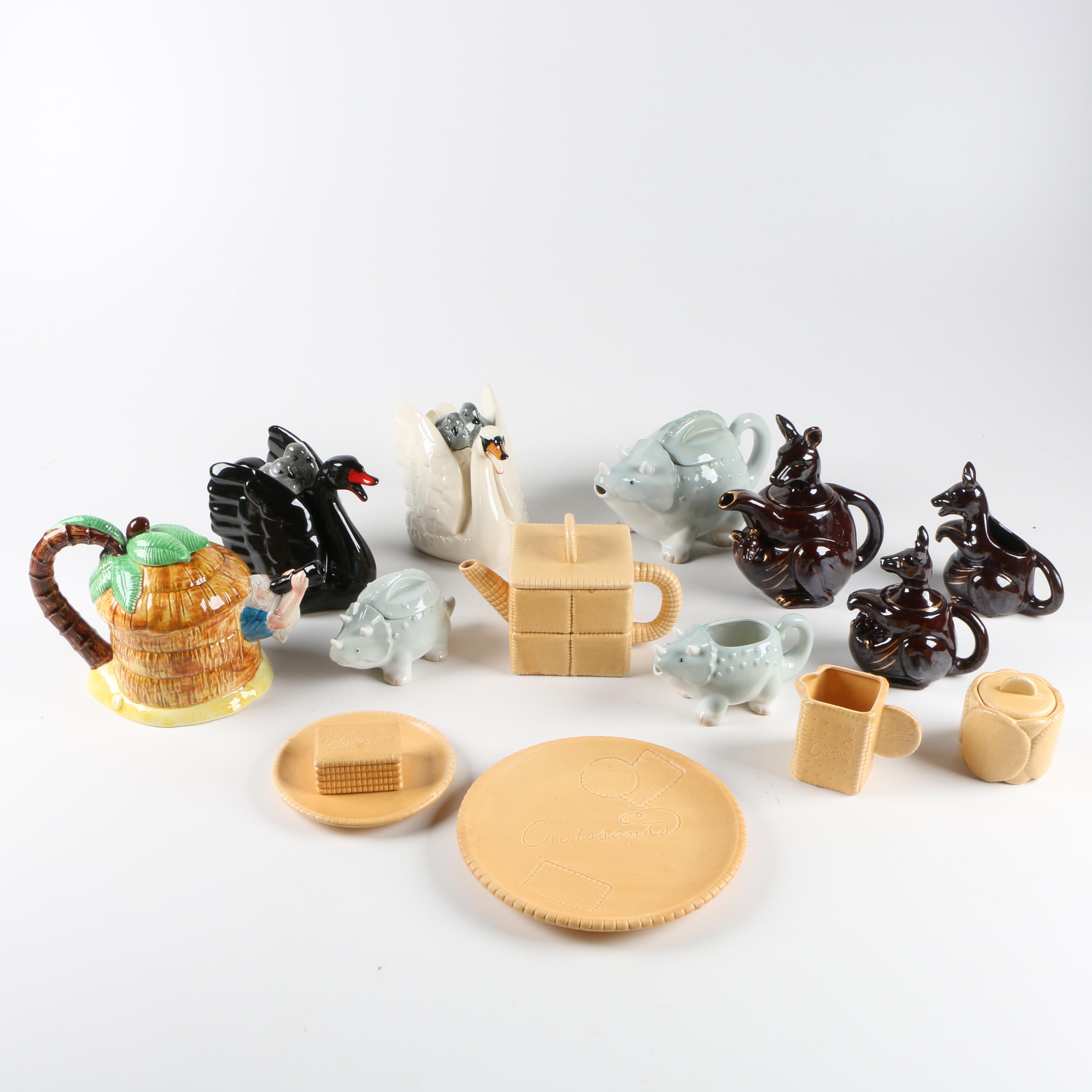 Assortment of Animal Themed Kitchen Decor