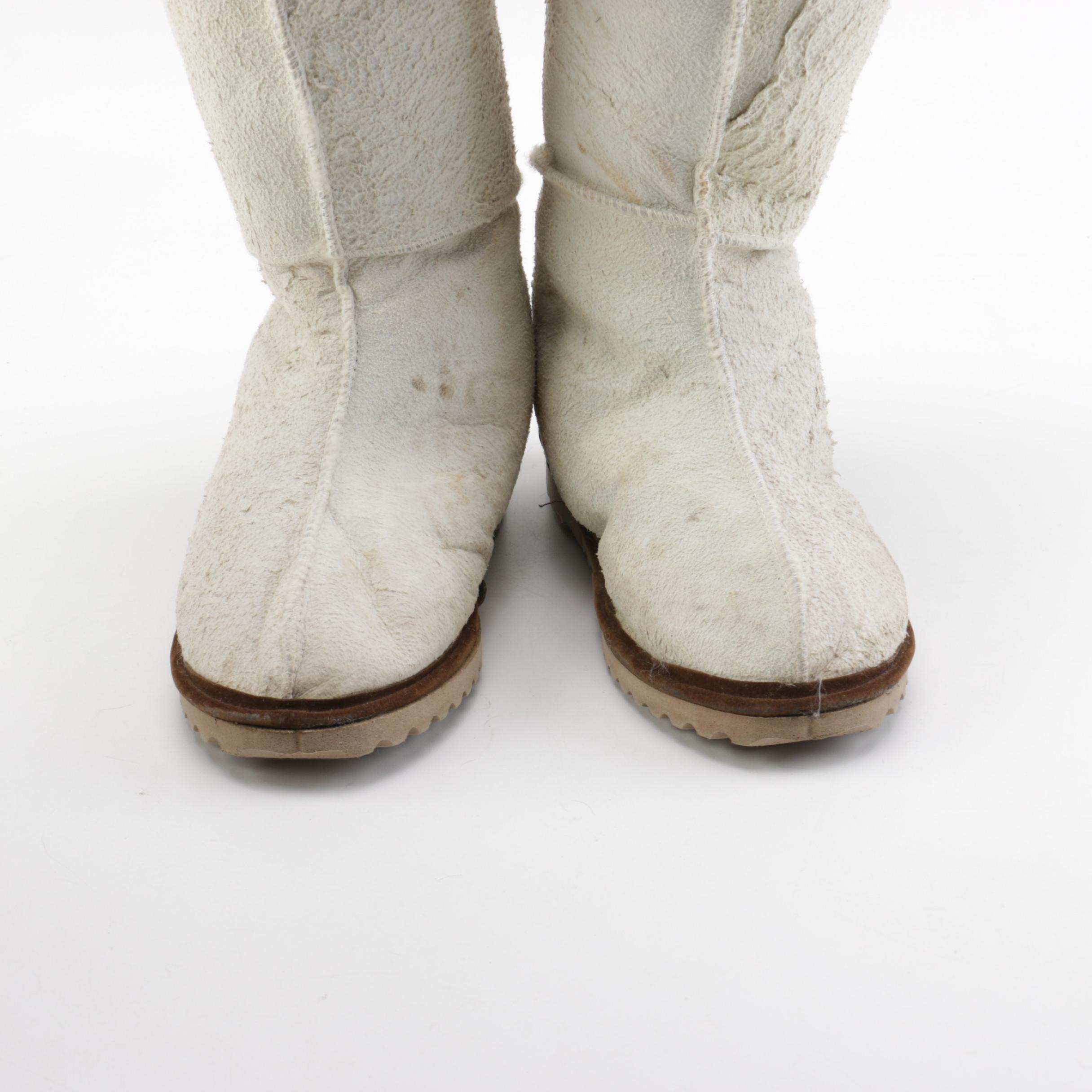 Pair of Women's Boots Including PrimaLoft Rabbit Fur Boots