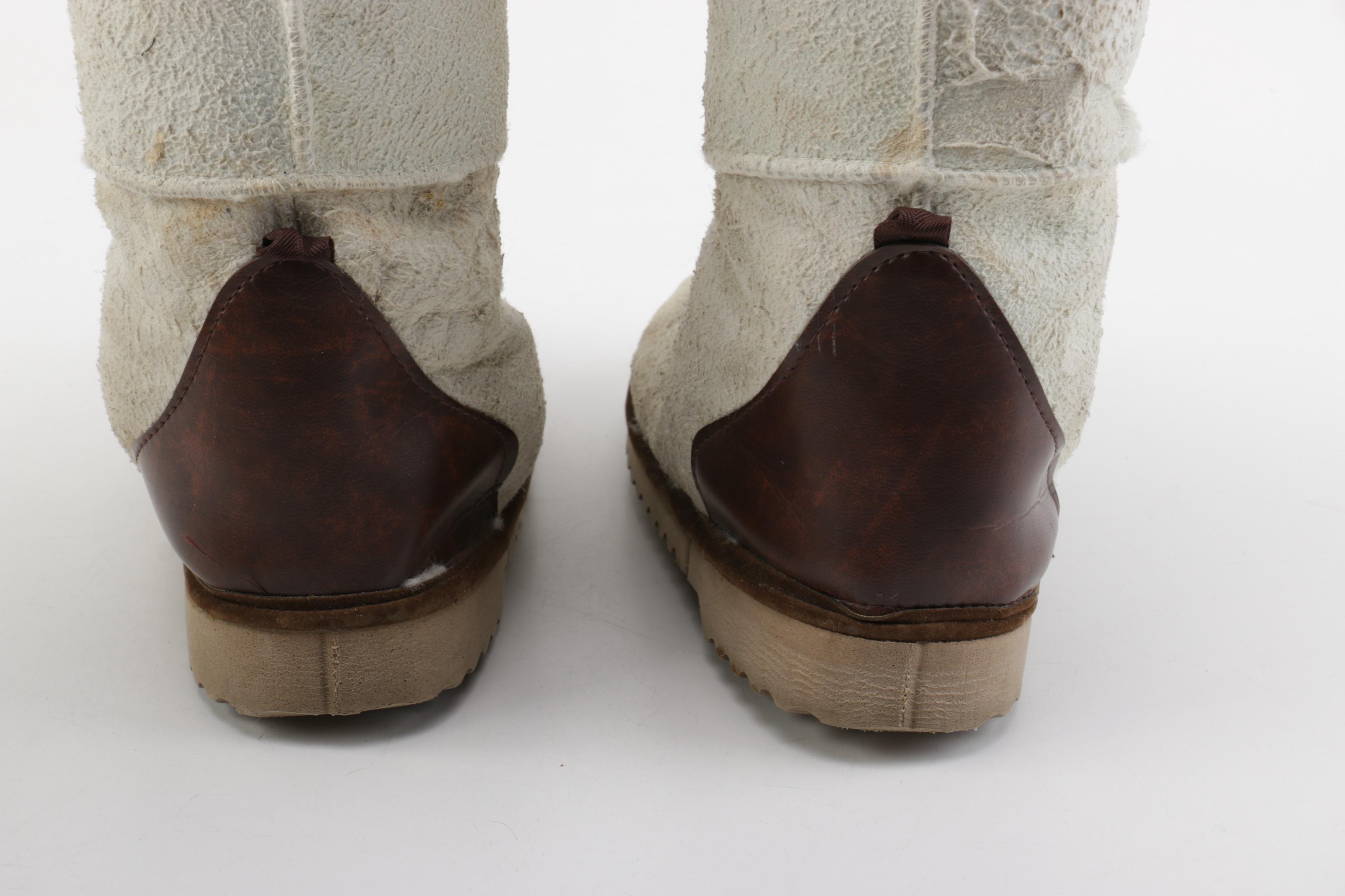 Pair of Women's Boots Including PrimaLoft Rabbit Fur Boots