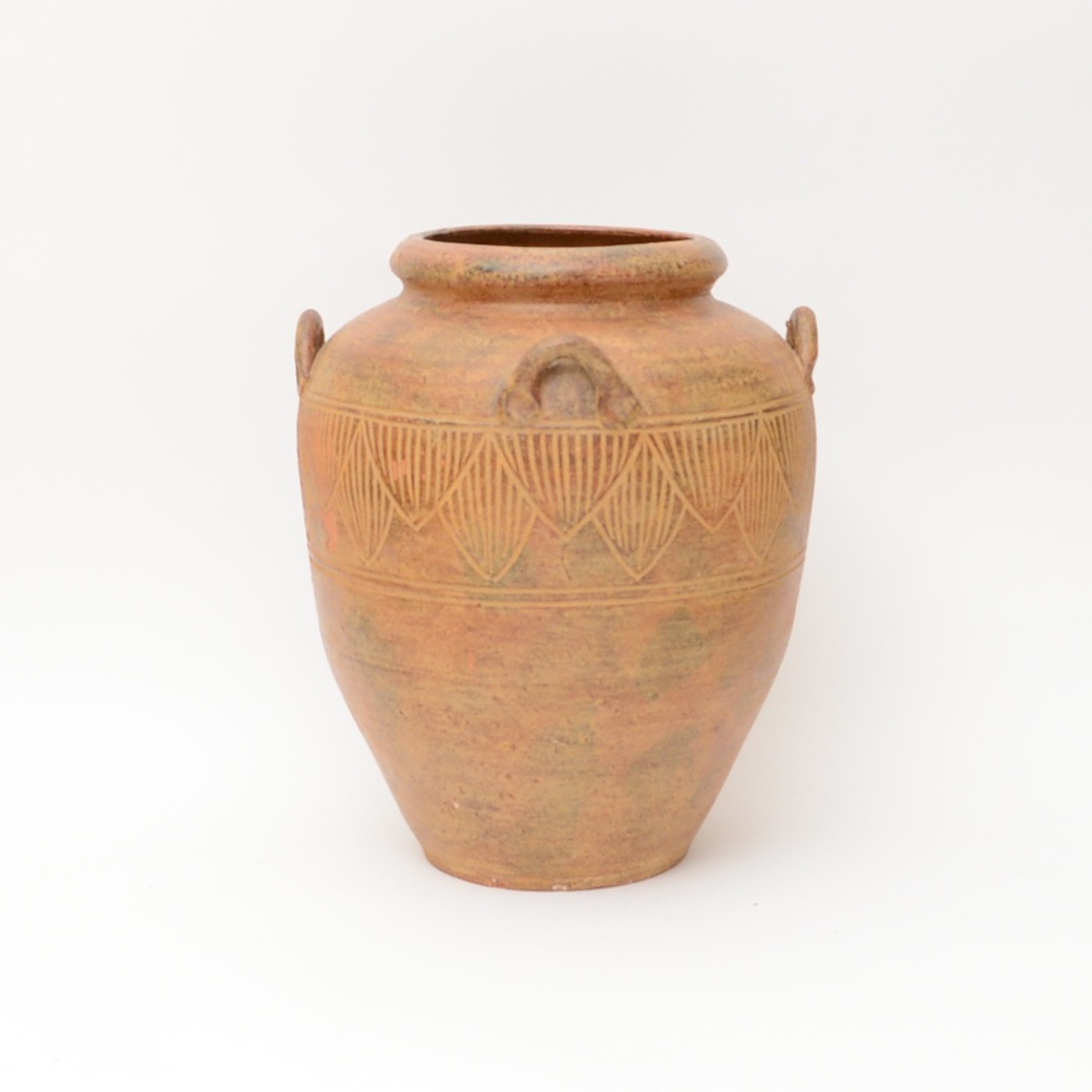 Terra Cotta  Floor Vase