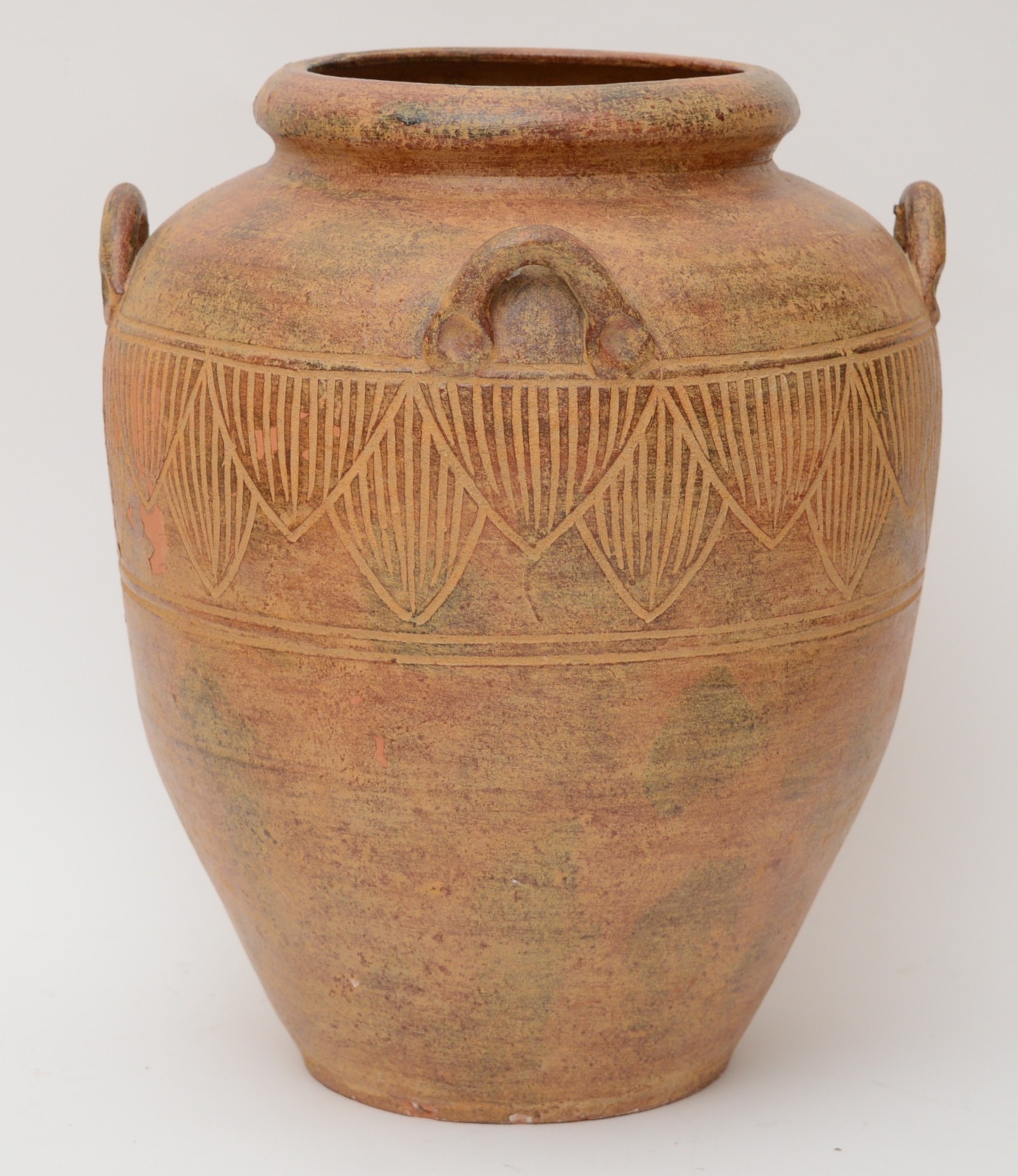 Terra Cotta  Floor Vase