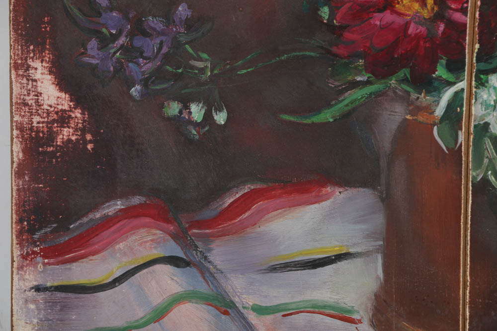 Collection of Grace Huntley Pugh Oil Paintings on Board of a Still Life