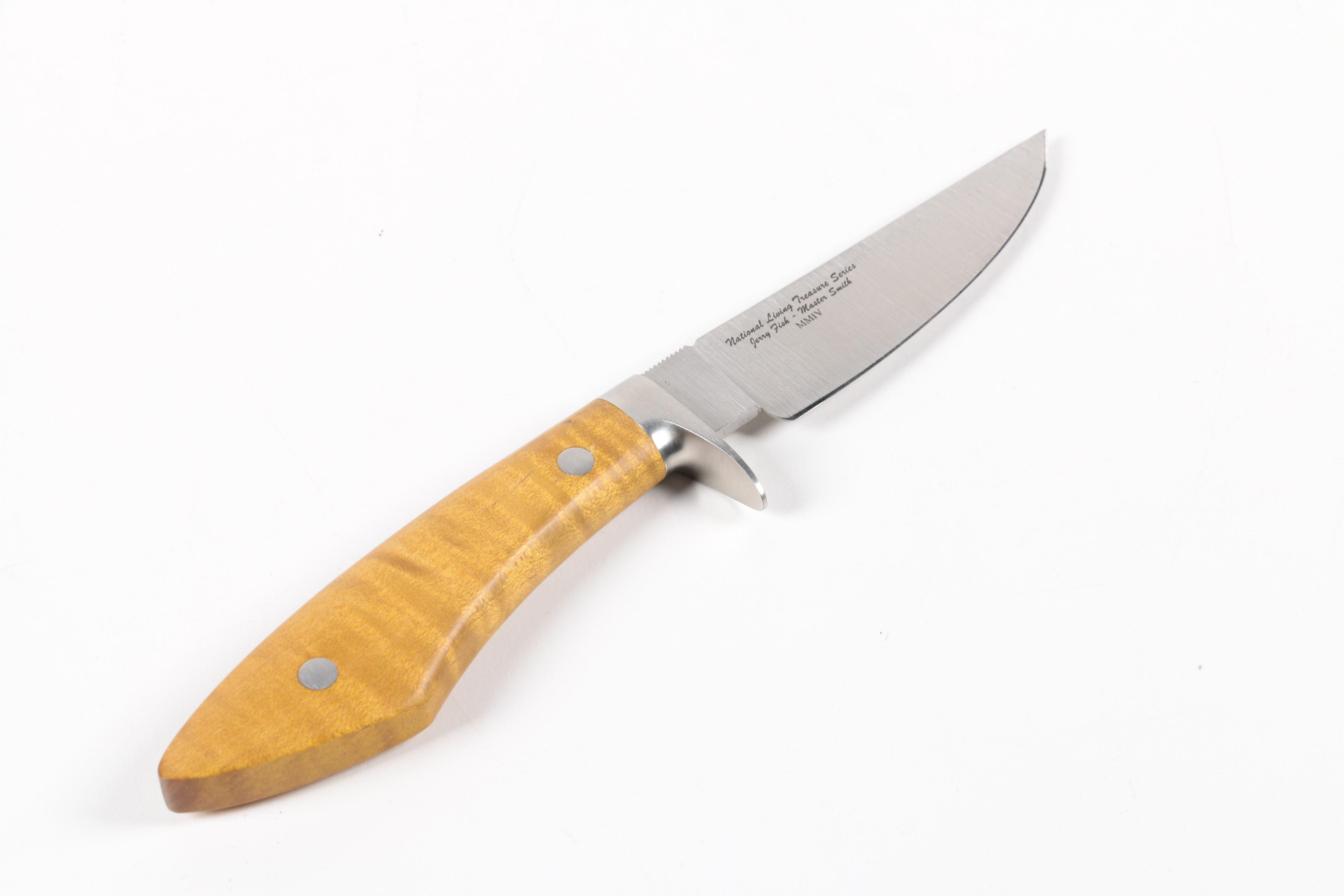 Inscribed Knife with Sheath by Camillus Cutlery Co.