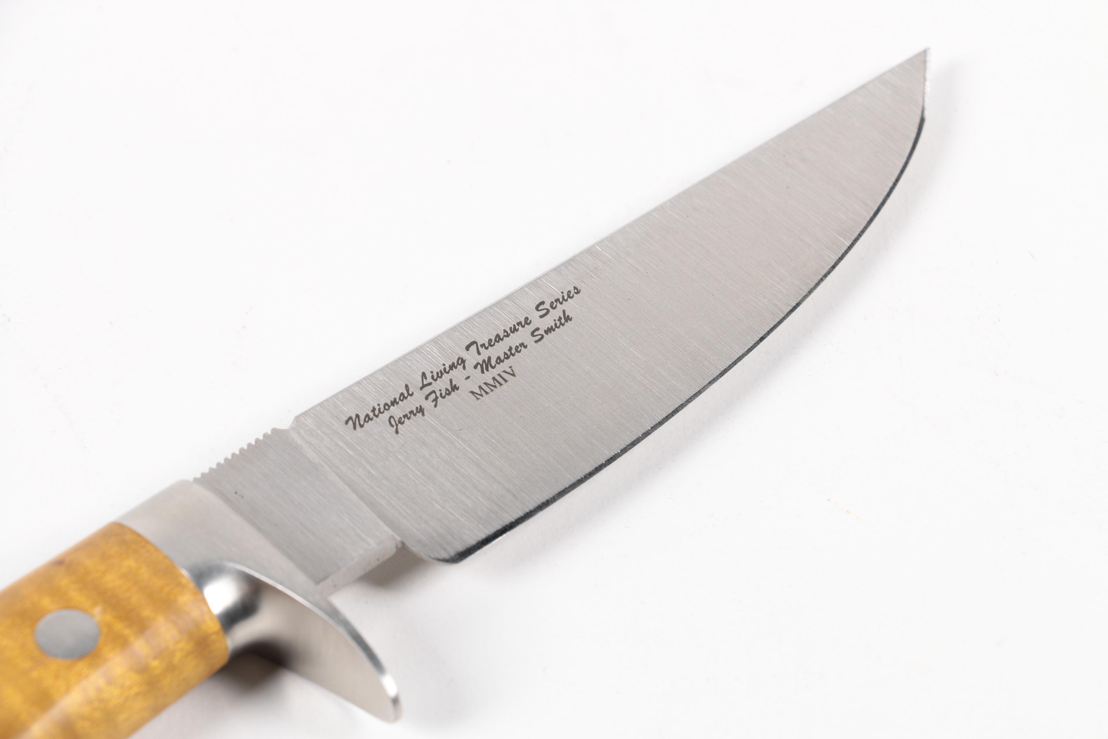 Inscribed Knife with Sheath by Camillus Cutlery Co.