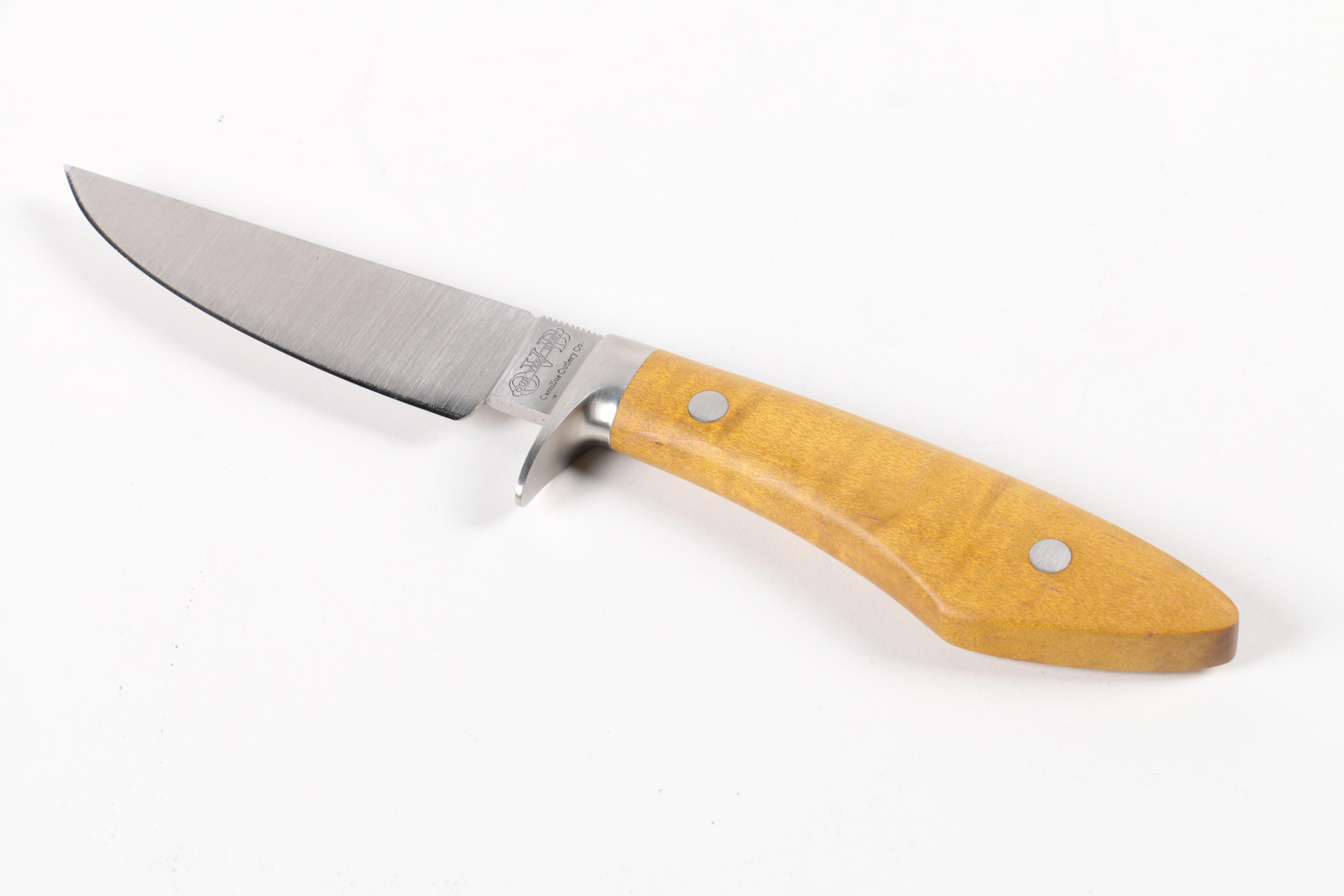 Inscribed Knife with Sheath by Camillus Cutlery Co.