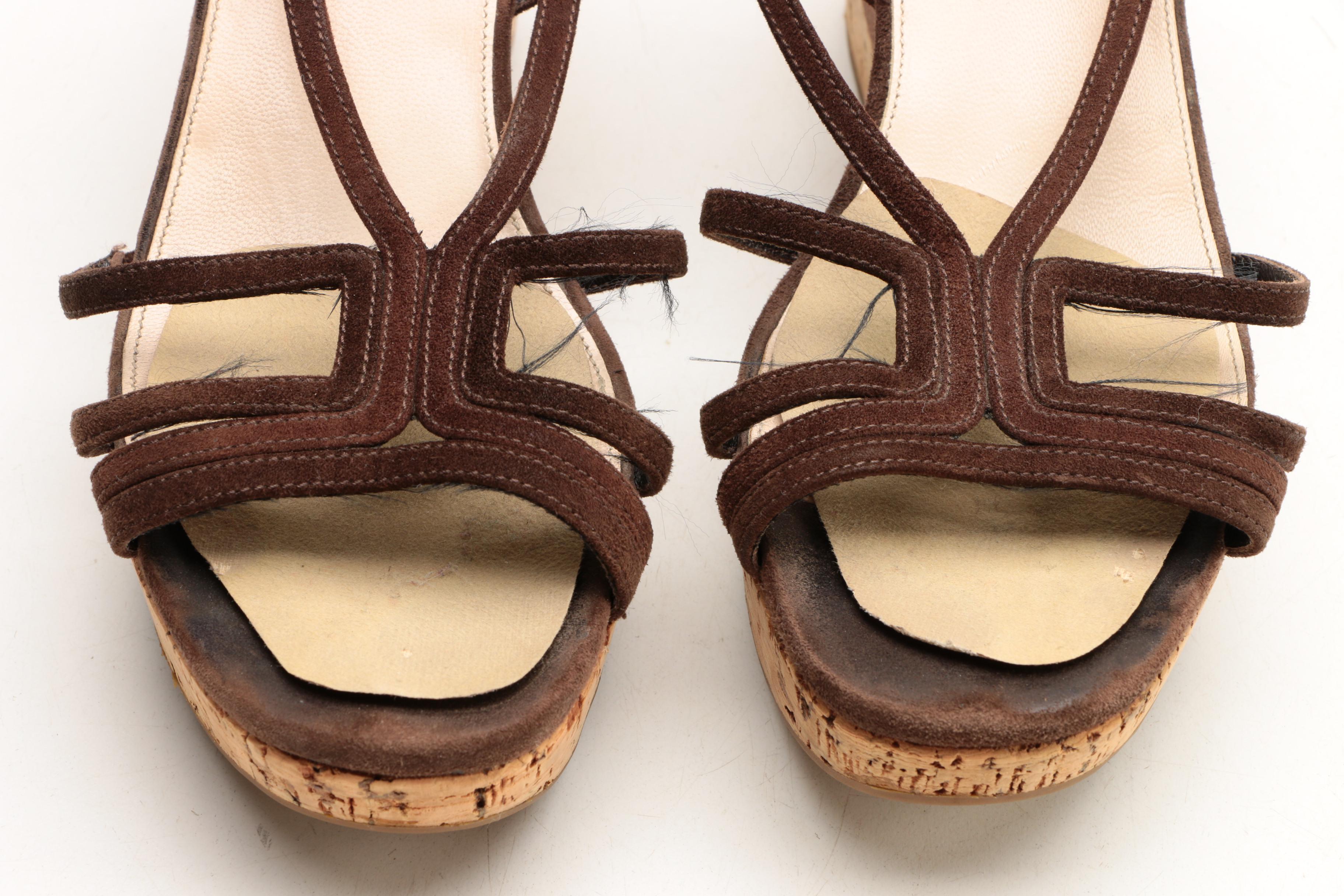 Robert Clergerie and Prada Platform Wedge Sandals