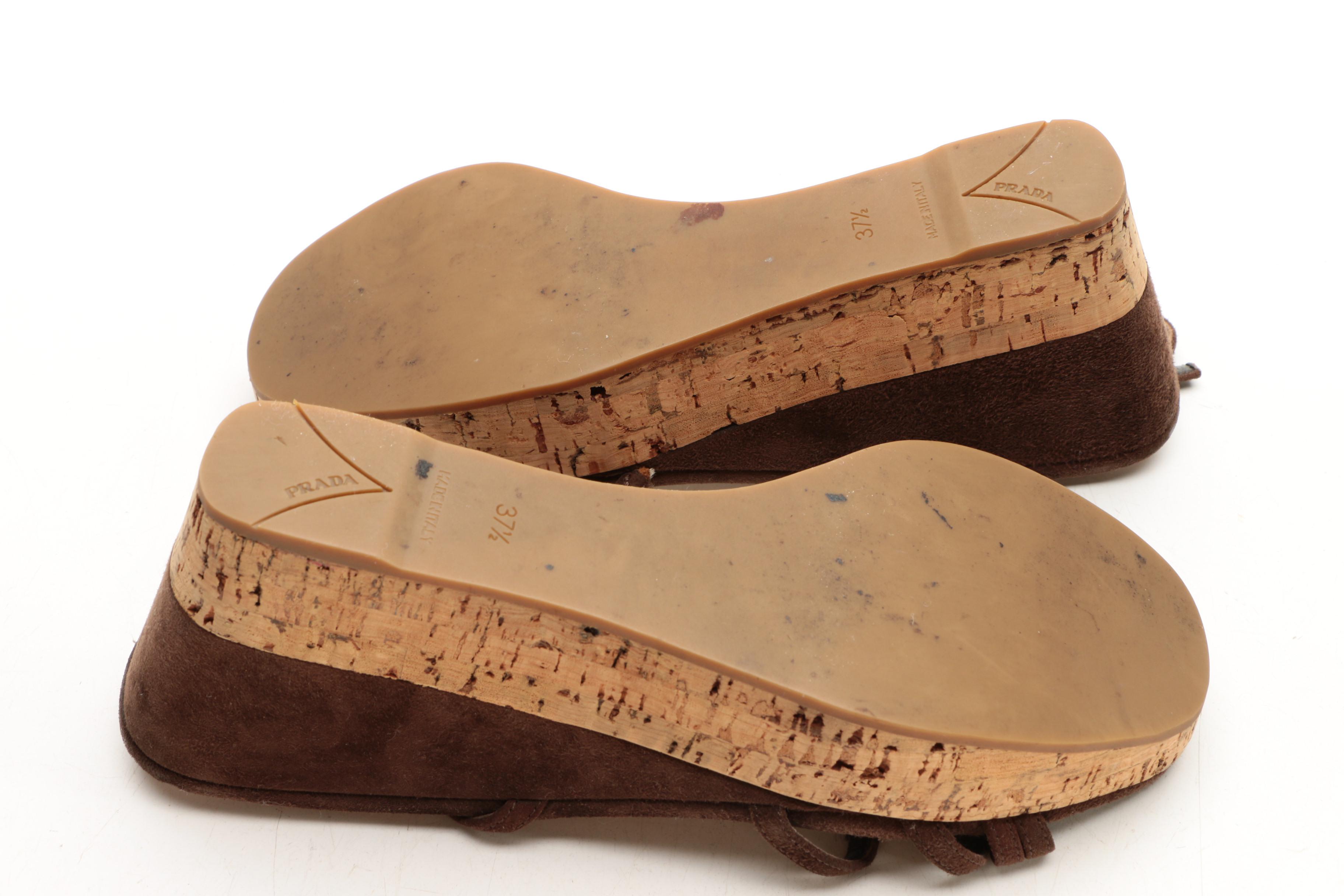 Robert Clergerie and Prada Platform Wedge Sandals