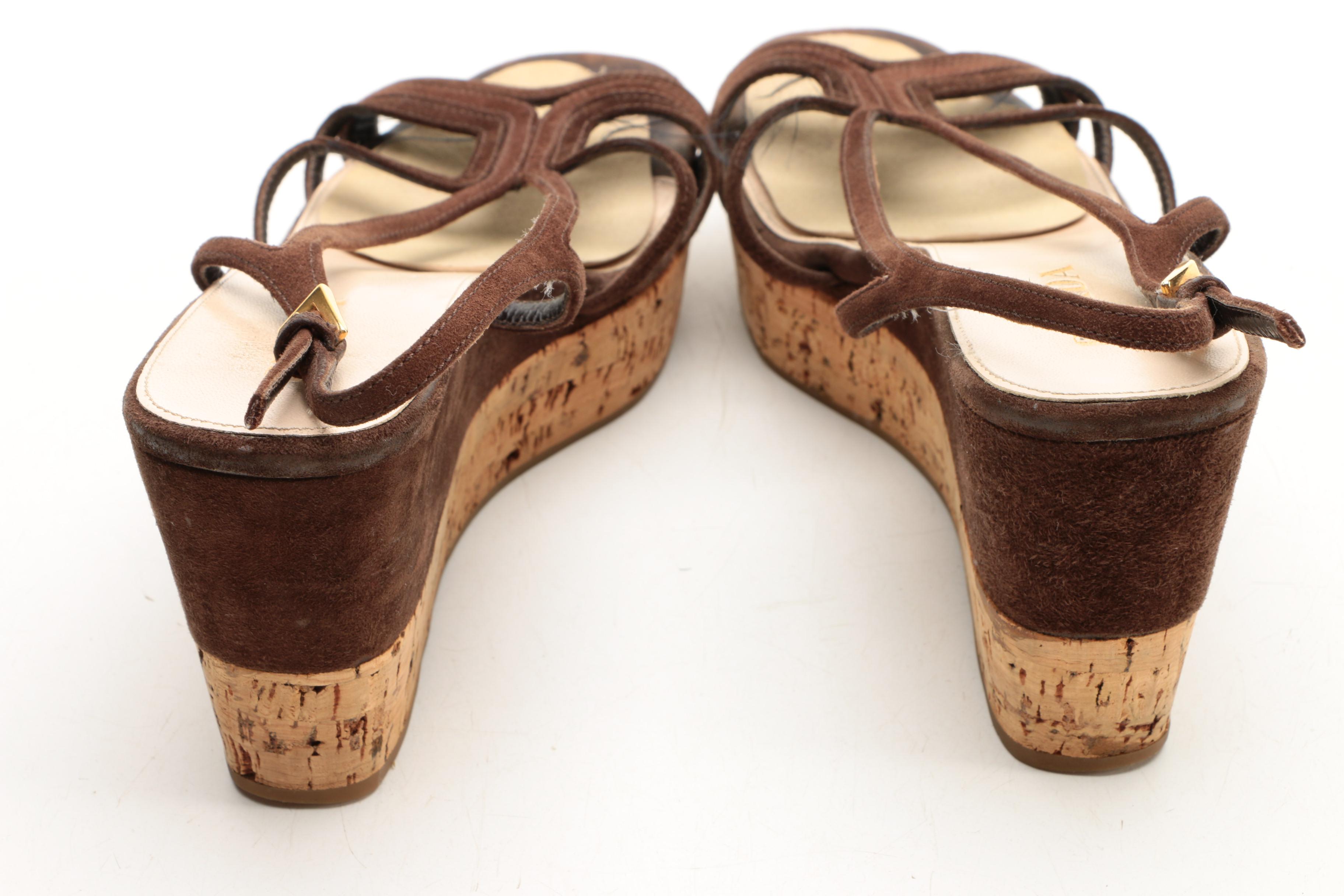 Robert Clergerie and Prada Platform Wedge Sandals