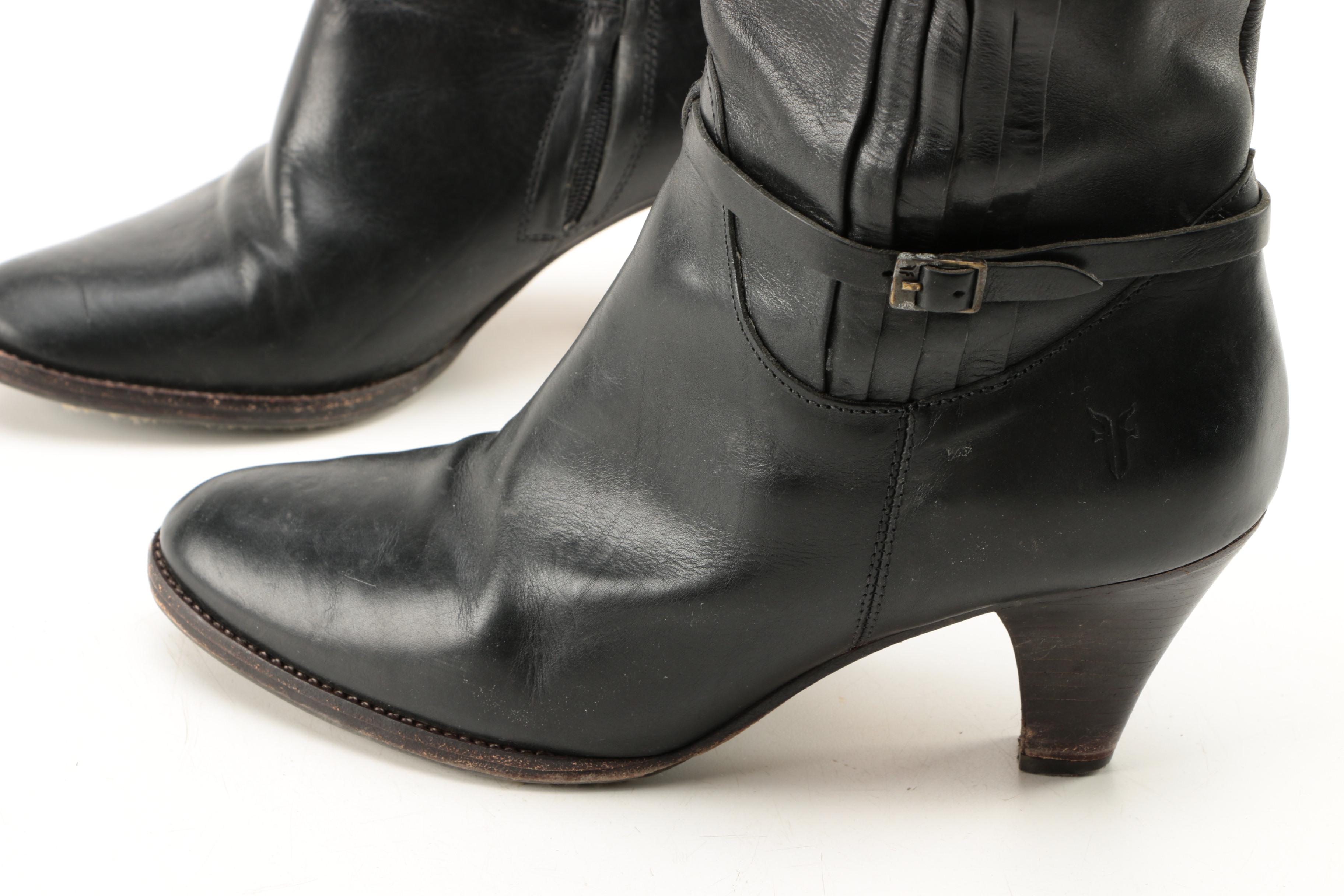 Two Pairs Women's Boots Featuring Frye