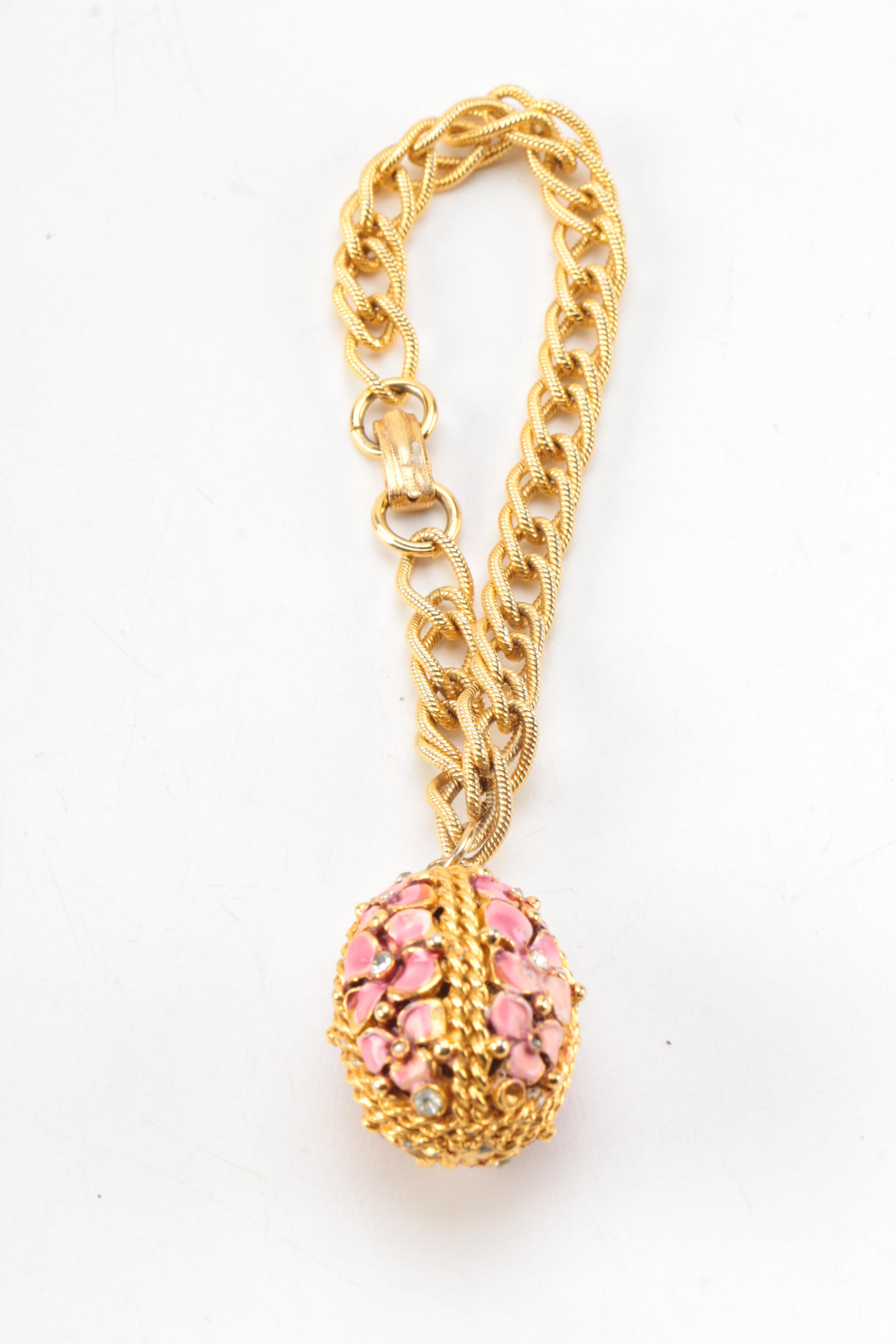 Joan Rivers Egg Pendant Bracelet and Necklace