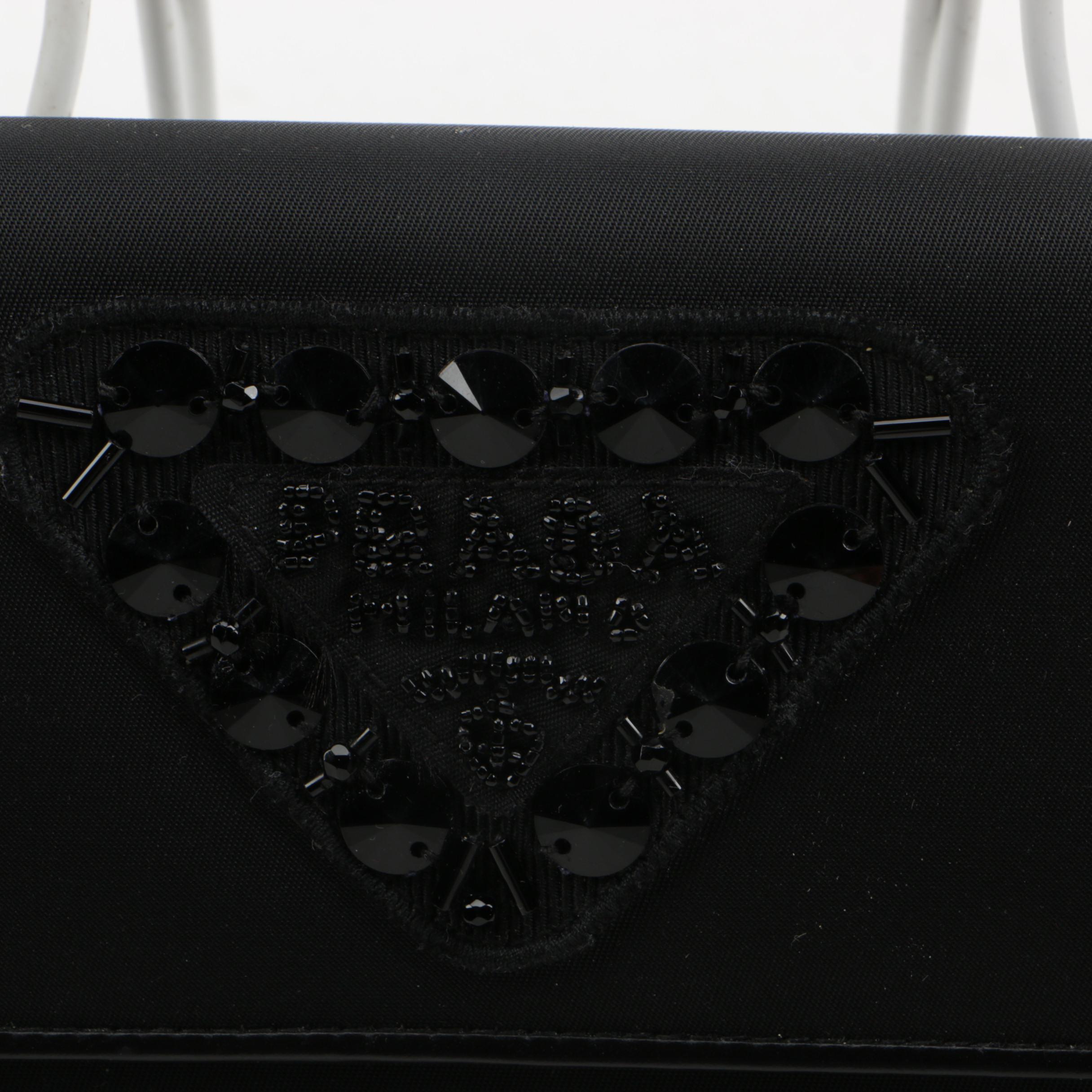Prada Milano Beaded Clutch Wallet